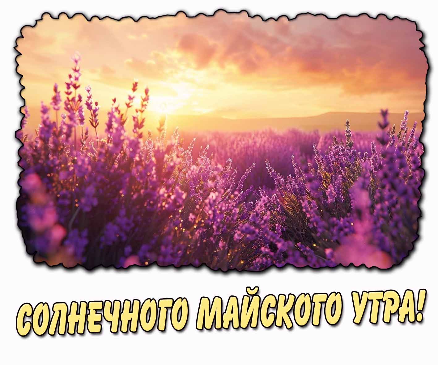Солнечного майского утра! - открытка с цветами