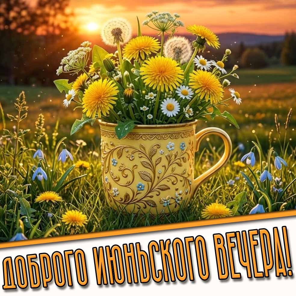 Картинка доброго июньского вечера