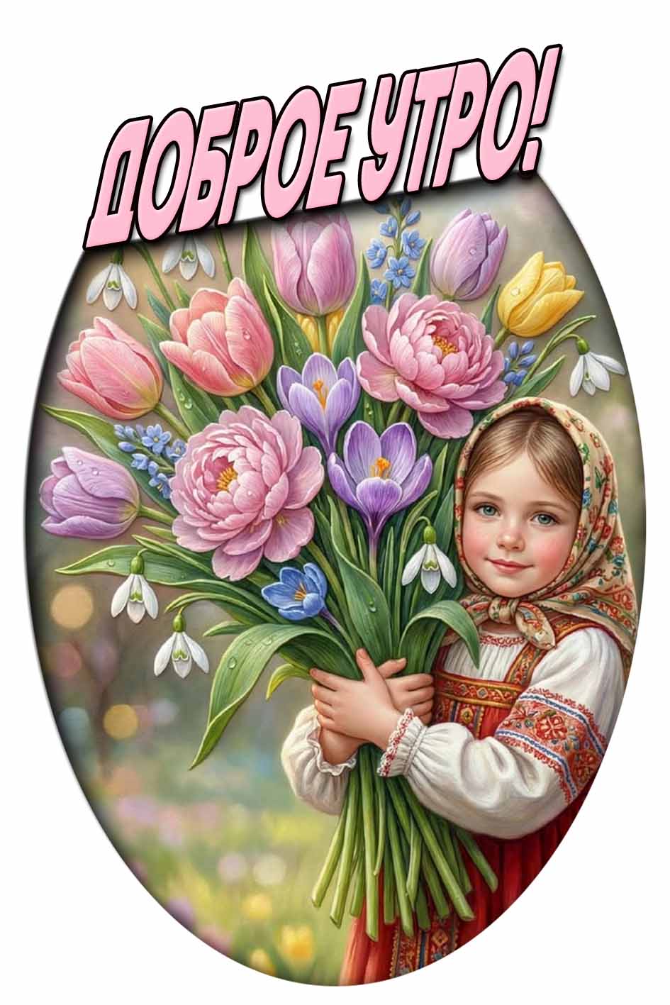 Доброе утро! - детская весенняя картинка