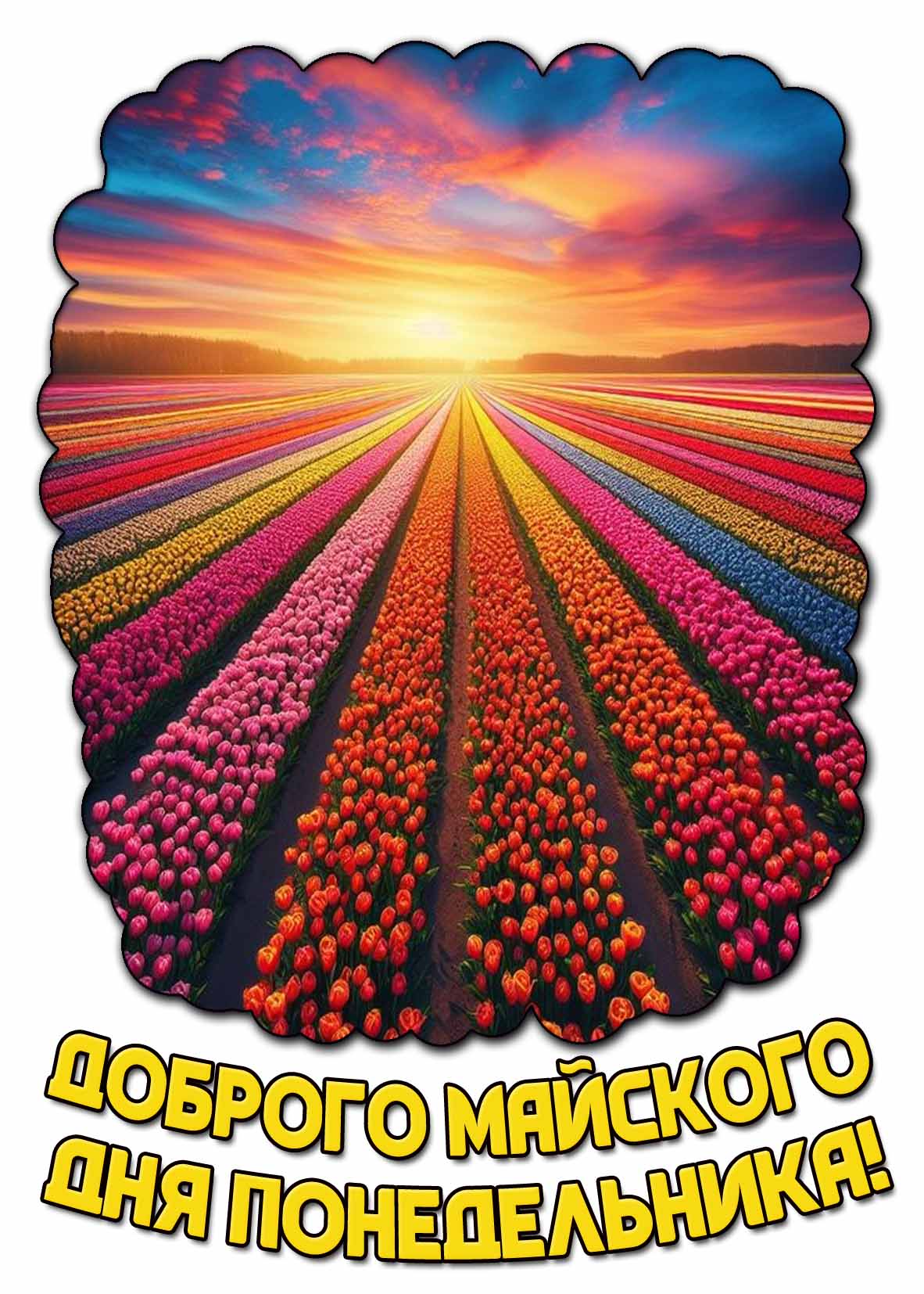 Открытка доброго майского дня понедельника