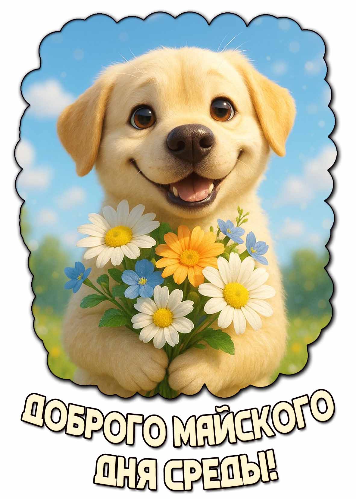 Открытка доброго майского дня среды