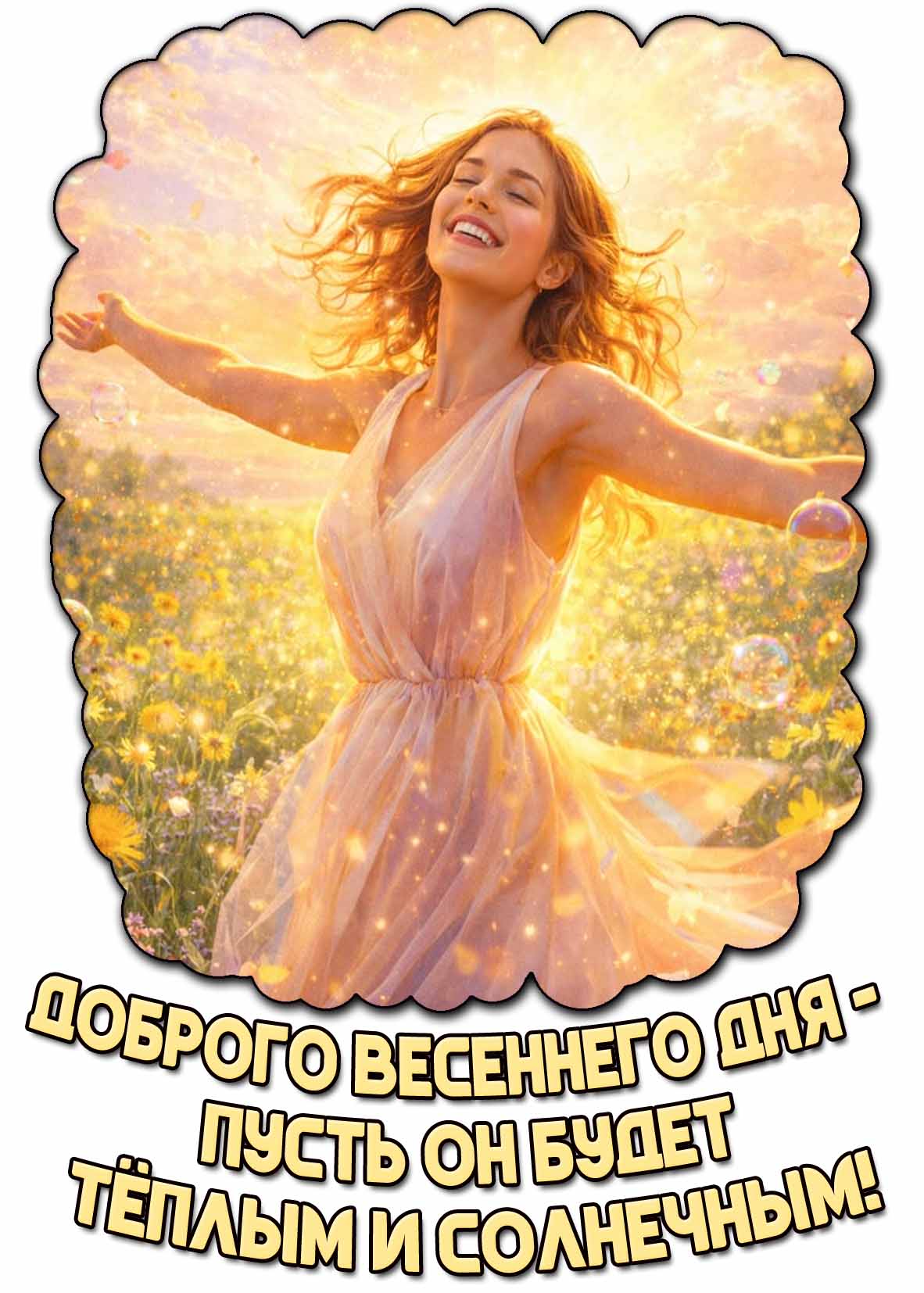 Картинка "Доброго весеннего дня - пусть он будет тёплым и солнечным!"