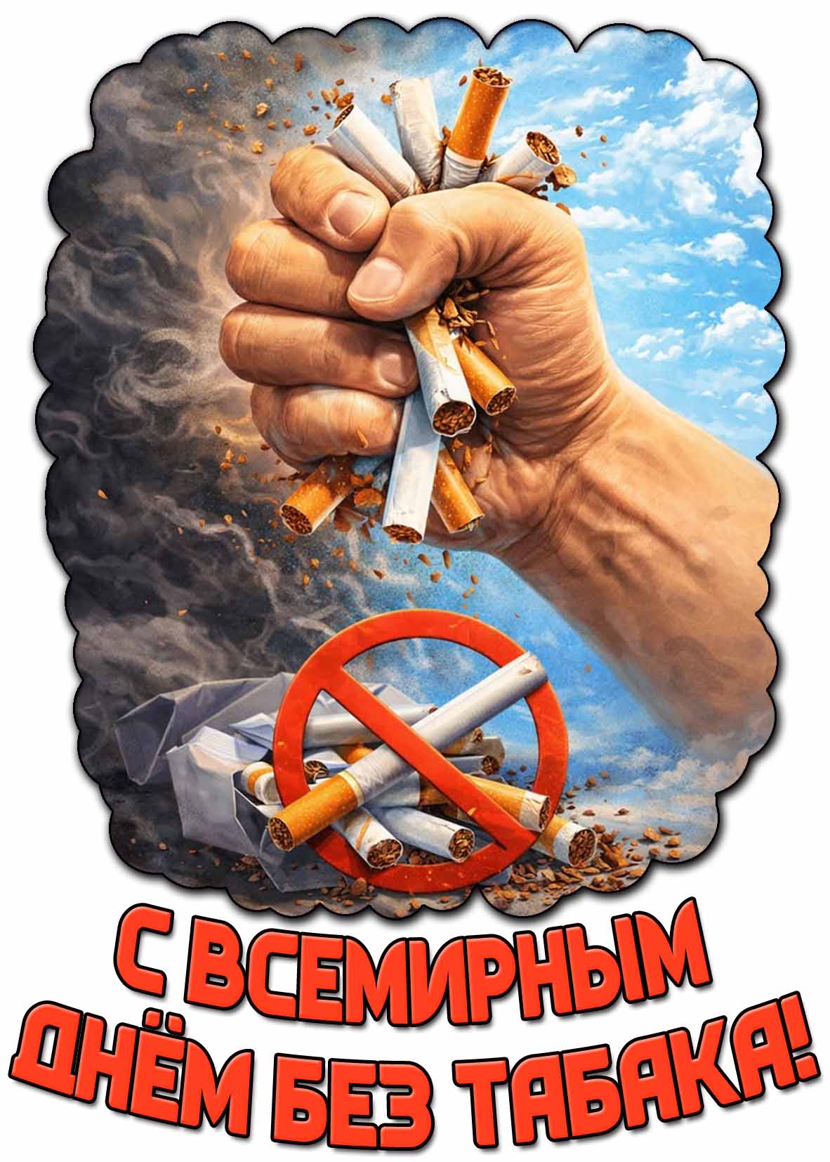Картинка с Всемирным днём без табака