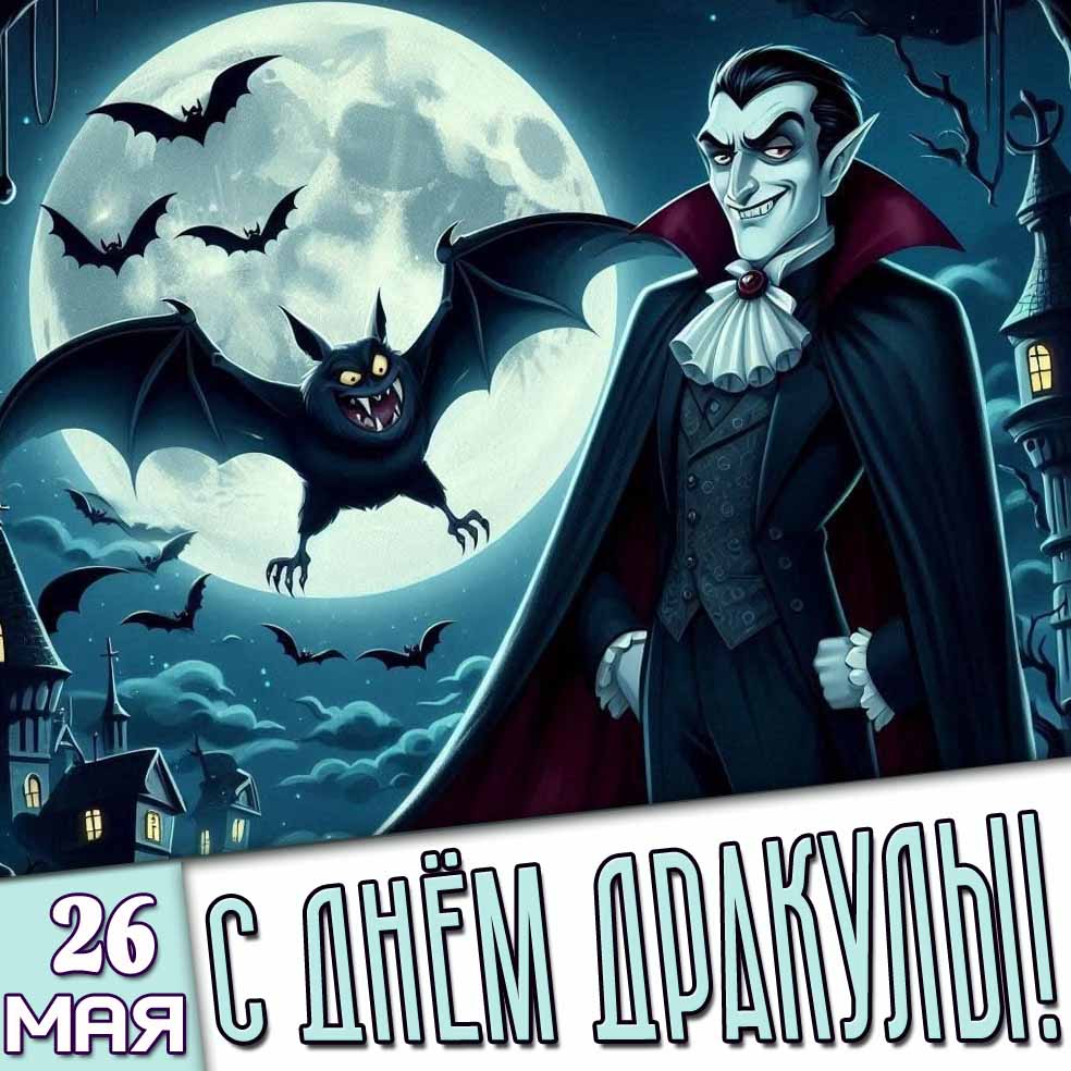 Картинка 26 мая - с днём Дракулы!