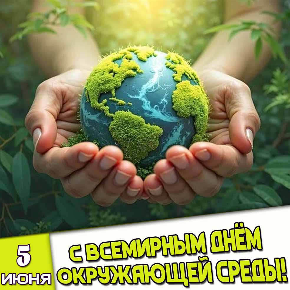 Картинка 5 июня - с Всемирным днём окружающей среды!