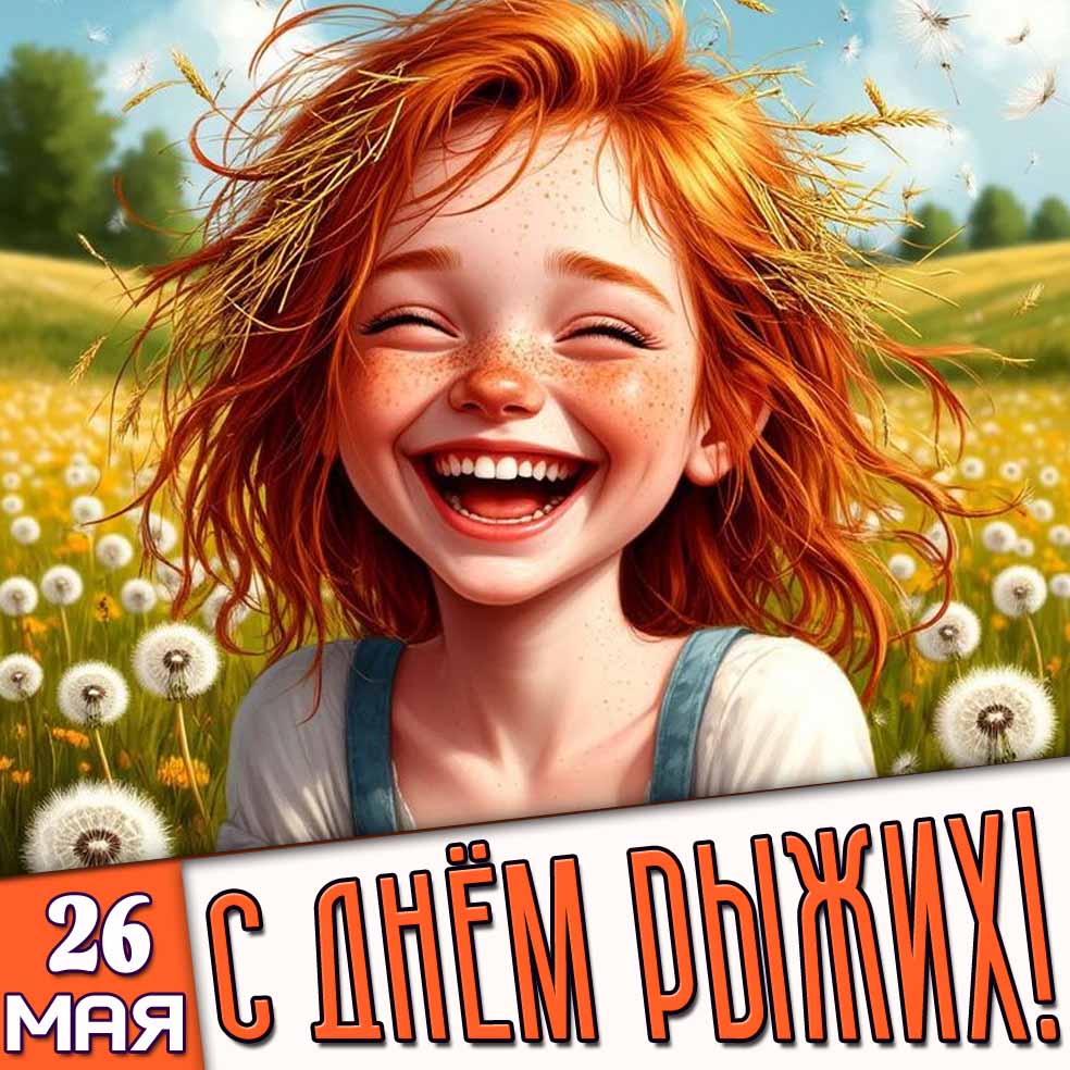 Картинка 26 мая - с днём рыжих!