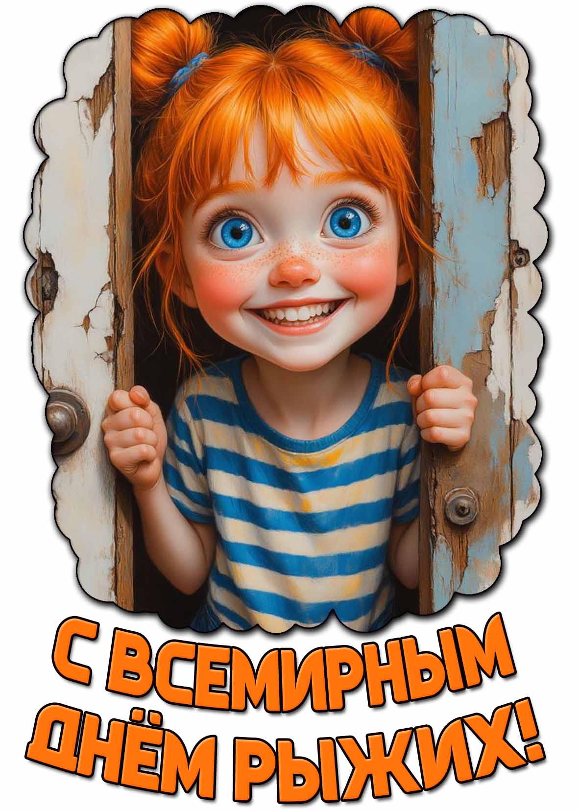 Картинка с Всемирным днём рыжих