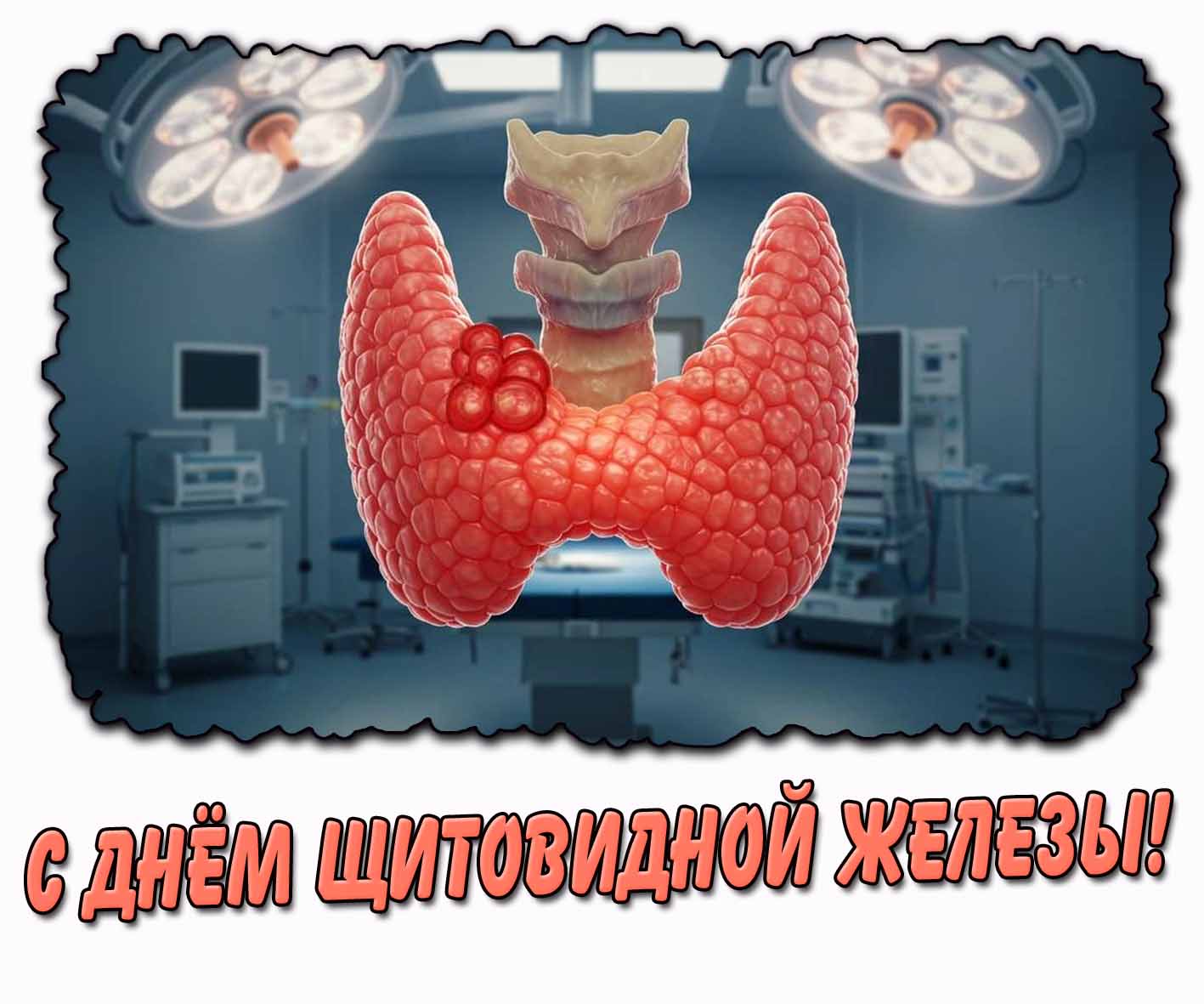 Открытка с днём щитовидной железы