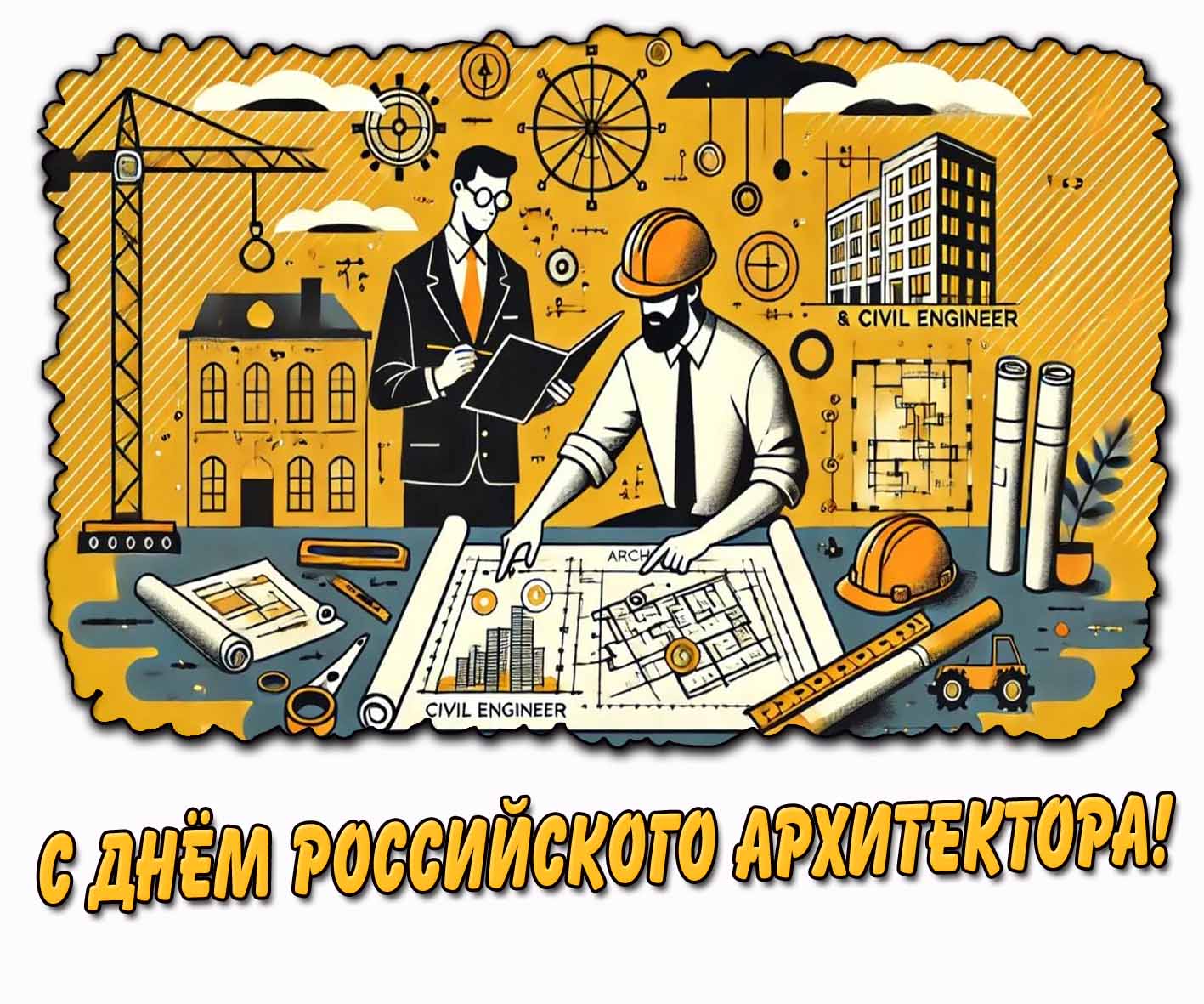 Картинка с днём российского архитектора