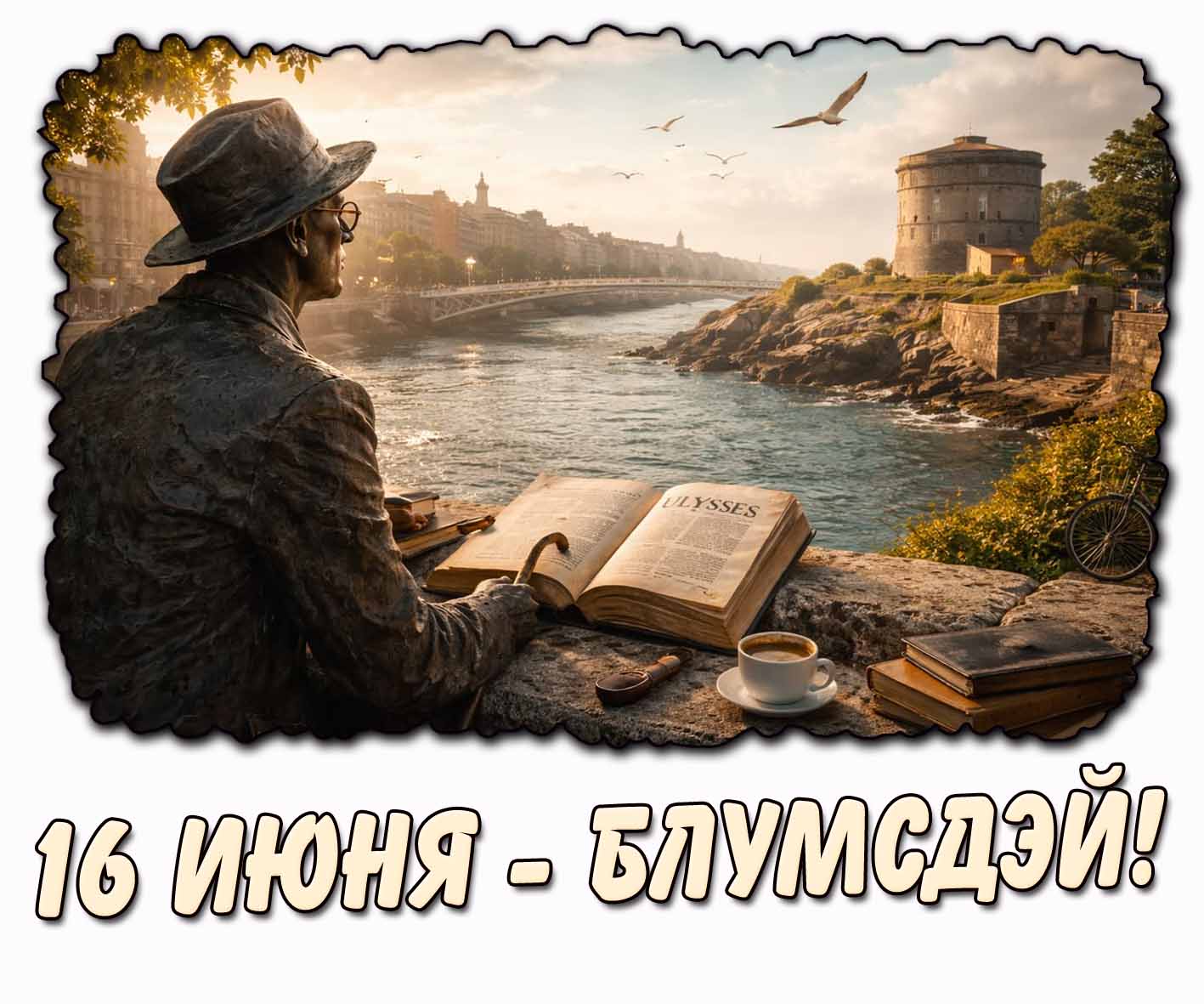 Открытка 16 июня - Блумсдэй!