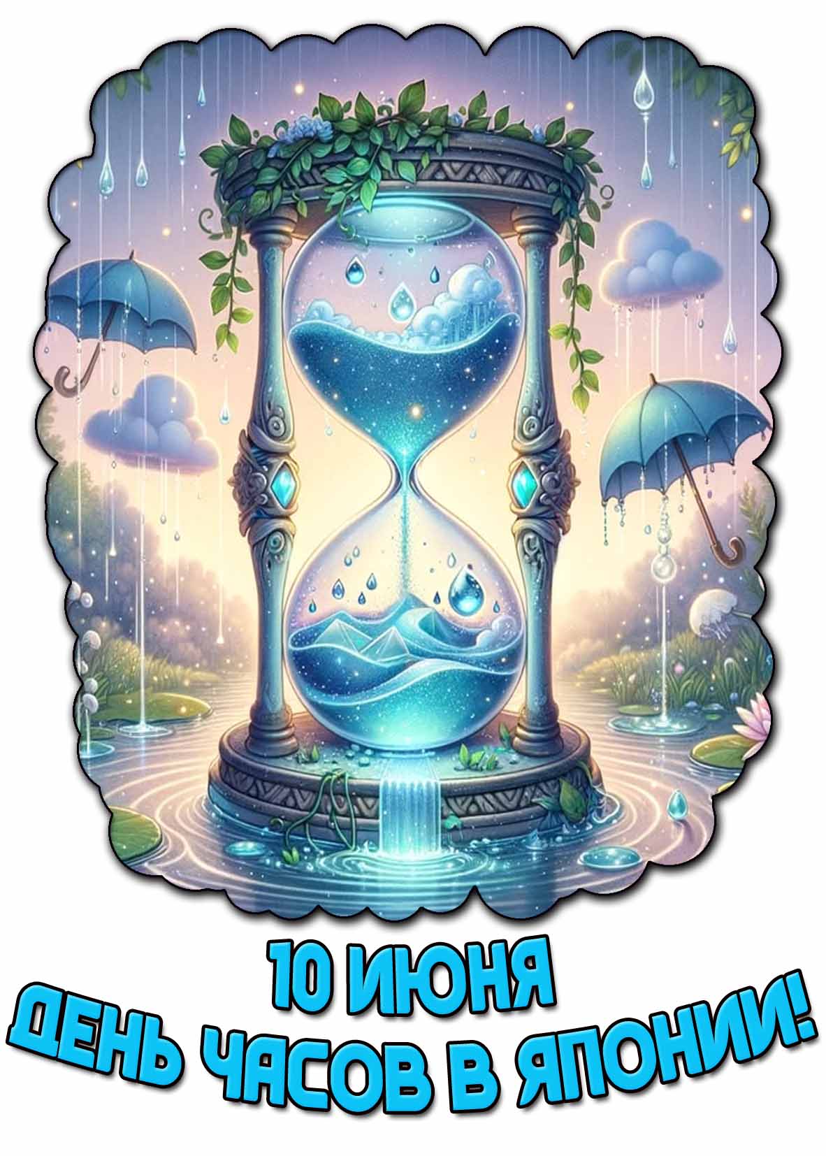 Красивая картинка 10 июня - день часов в Японии!