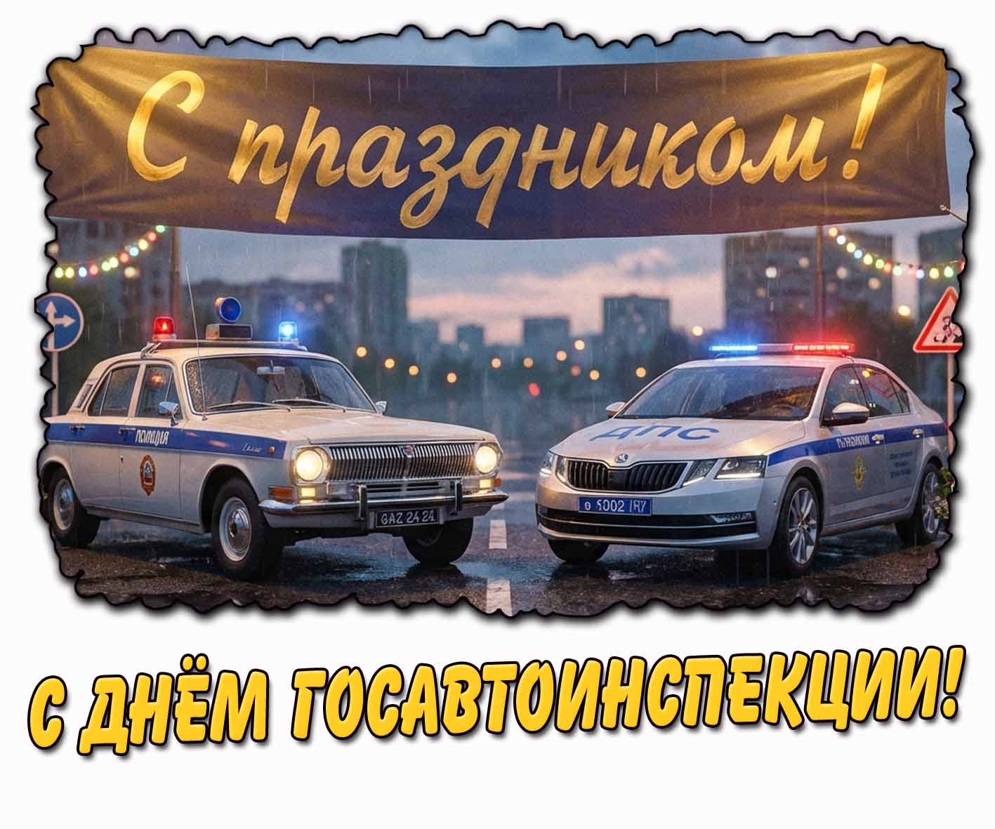 Картинка "С днём Госавтоинспекции! С праздником!"