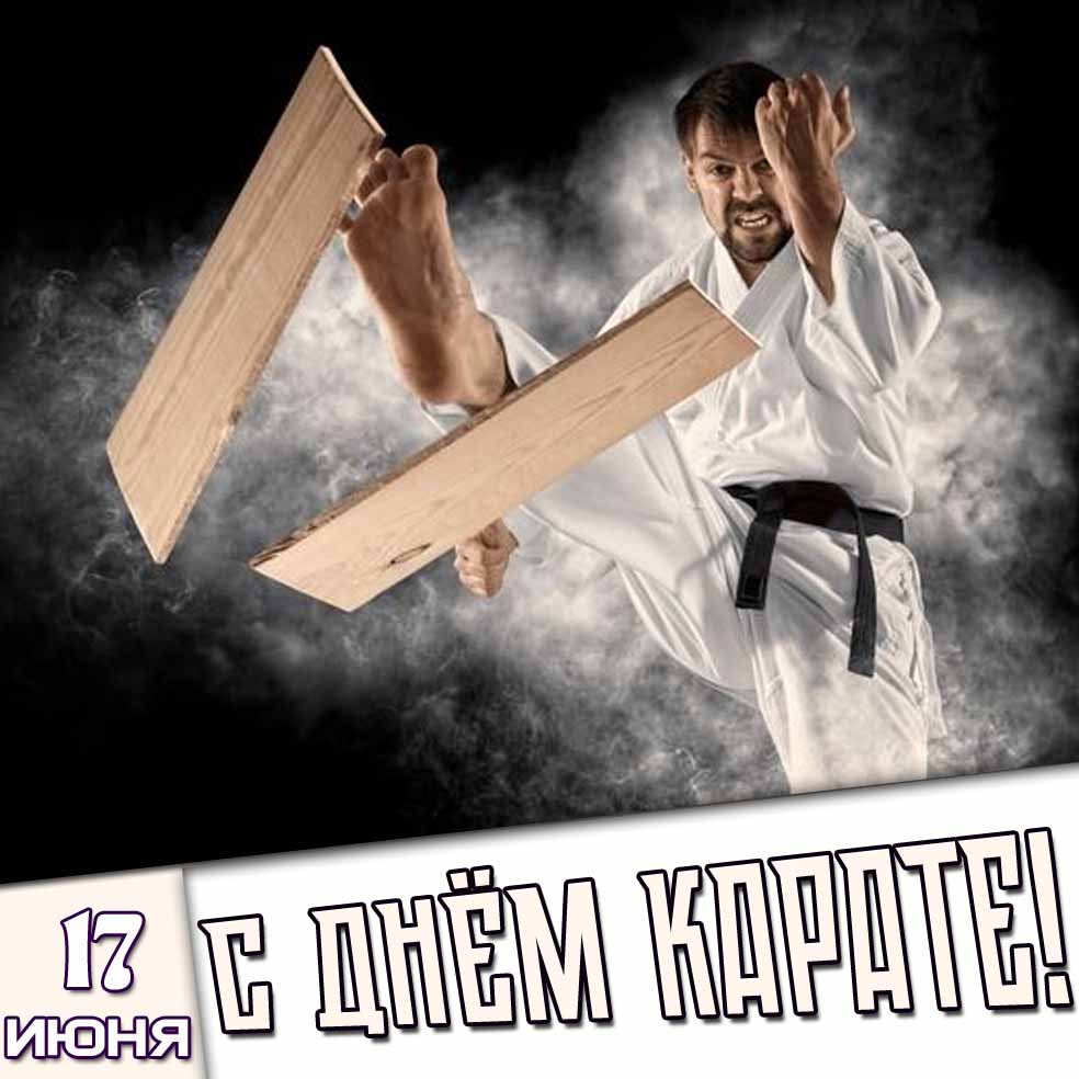 Картинка 17 июня - с днём карате!