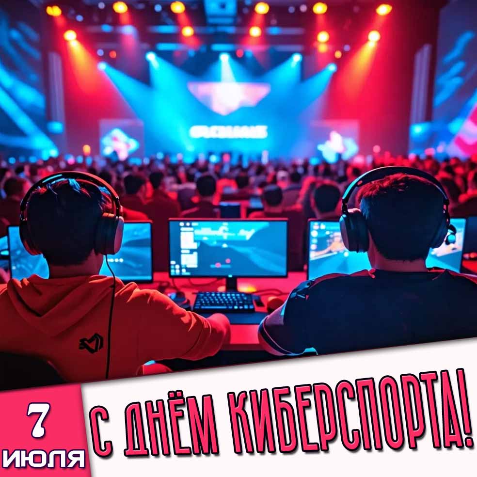 Картинка 7 июля - с днём киберспорта!