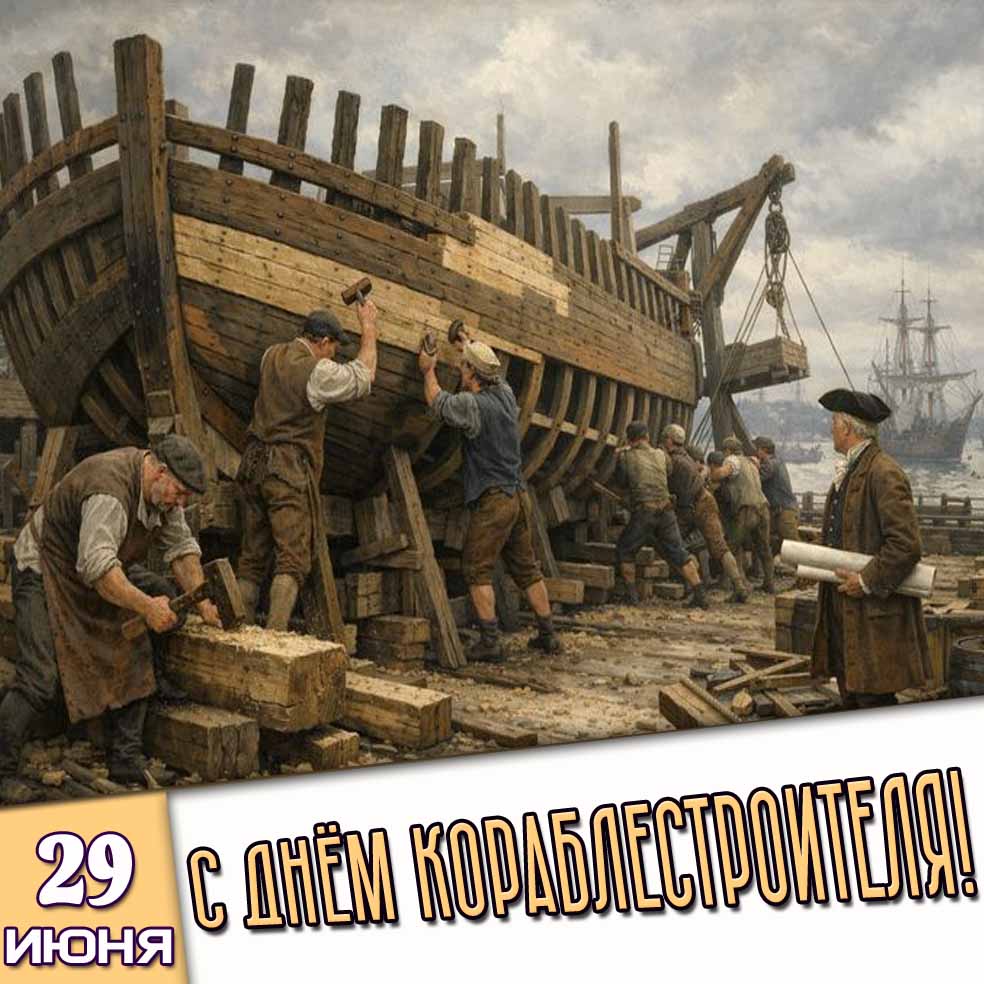 Картинка 29 июня - с днём кораблестроителя!