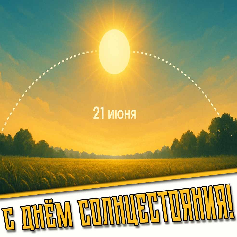 Картинка 21 июня - с днём солнцестояния!