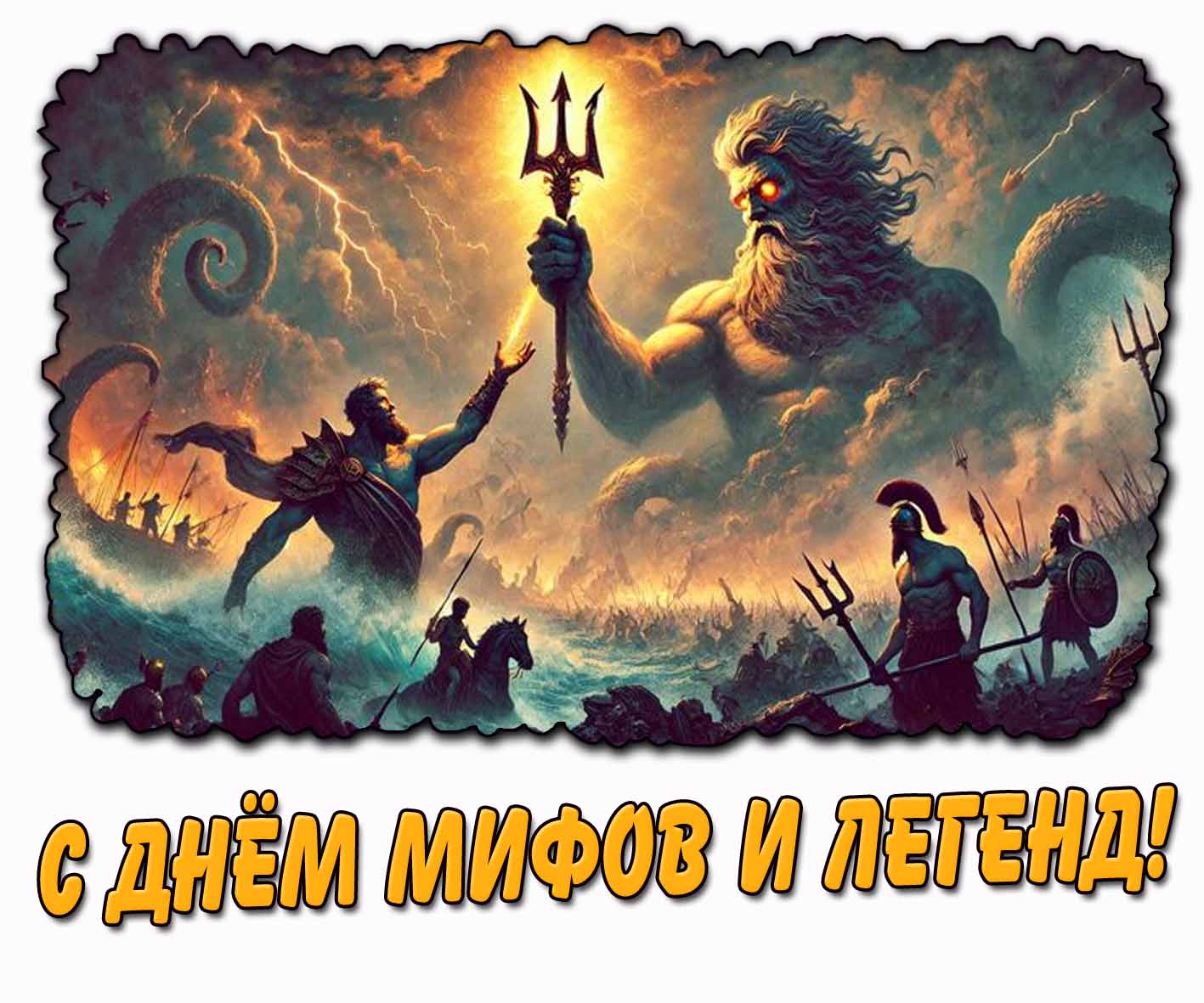 Крутая картинка с днём мифов и легенд