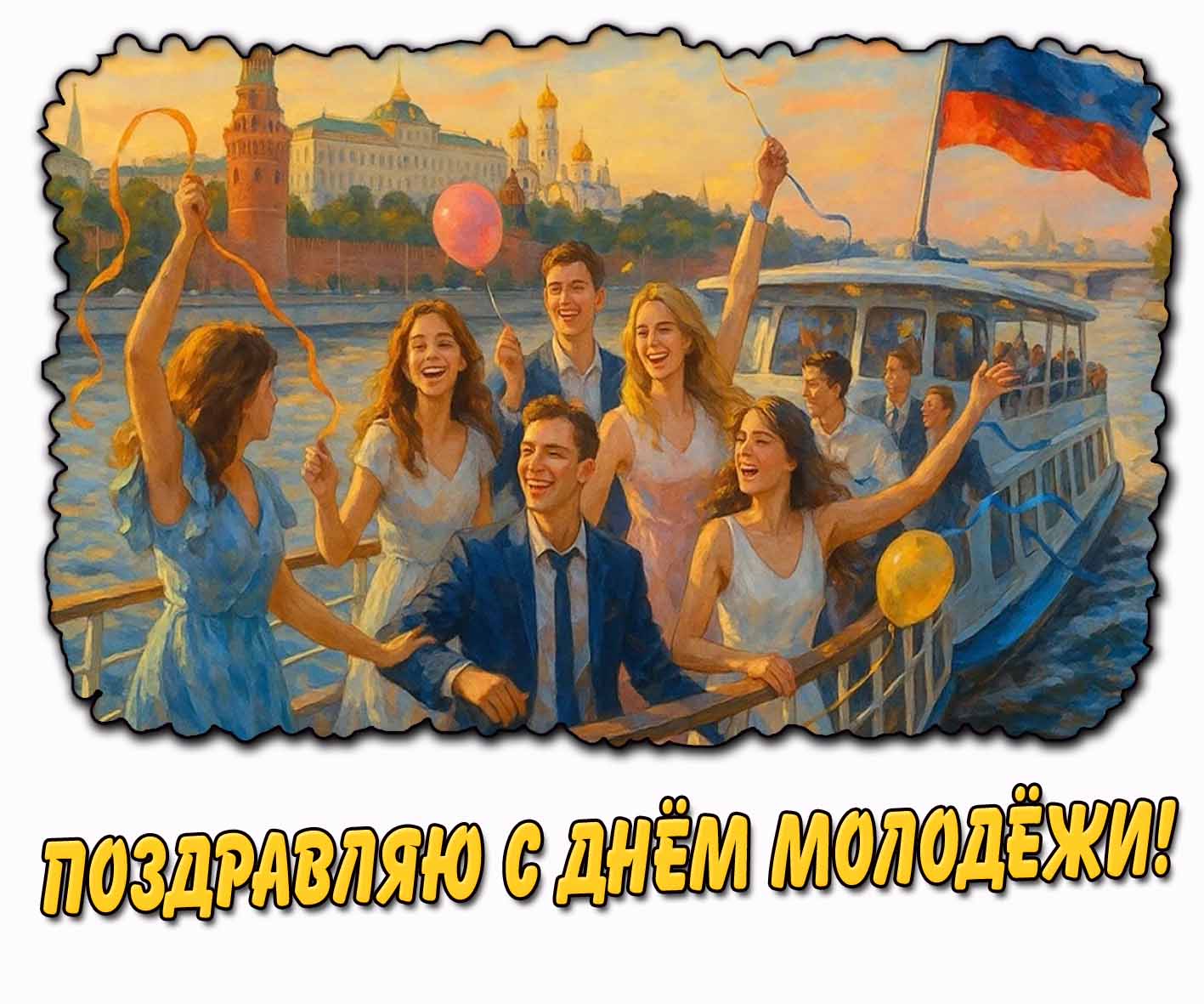 Картинка "Поздравляю с днём молодёжи!"