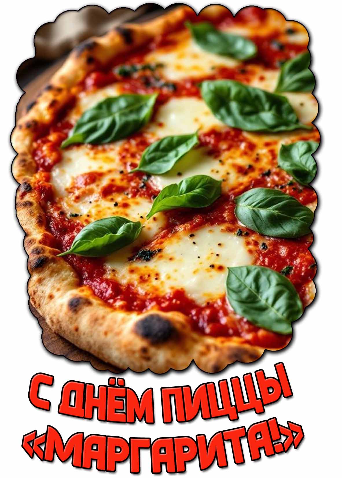 Картинка с днём пиццы «Маргарита!»