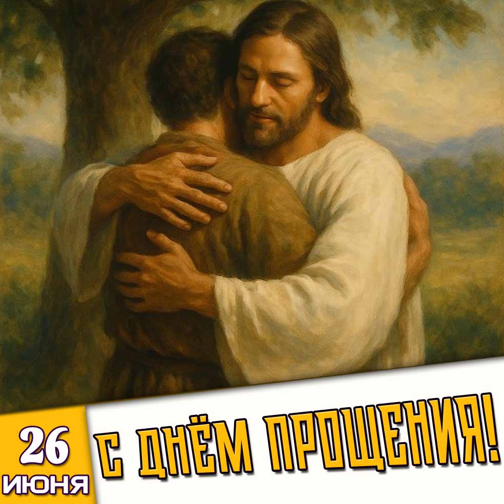 Картинка 26 июня - с днём прощения!