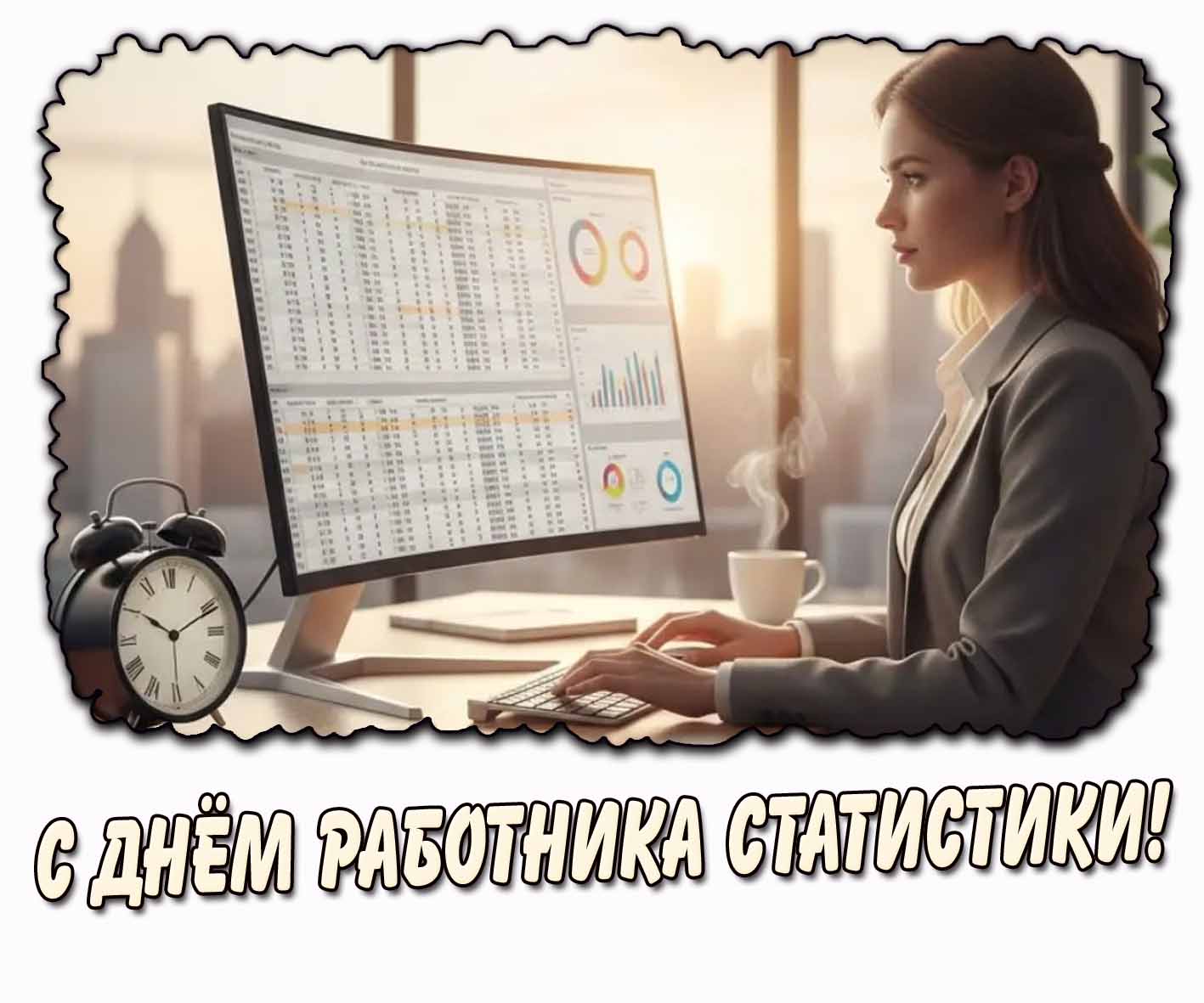 С днём работника статистики! - картинка для женщины