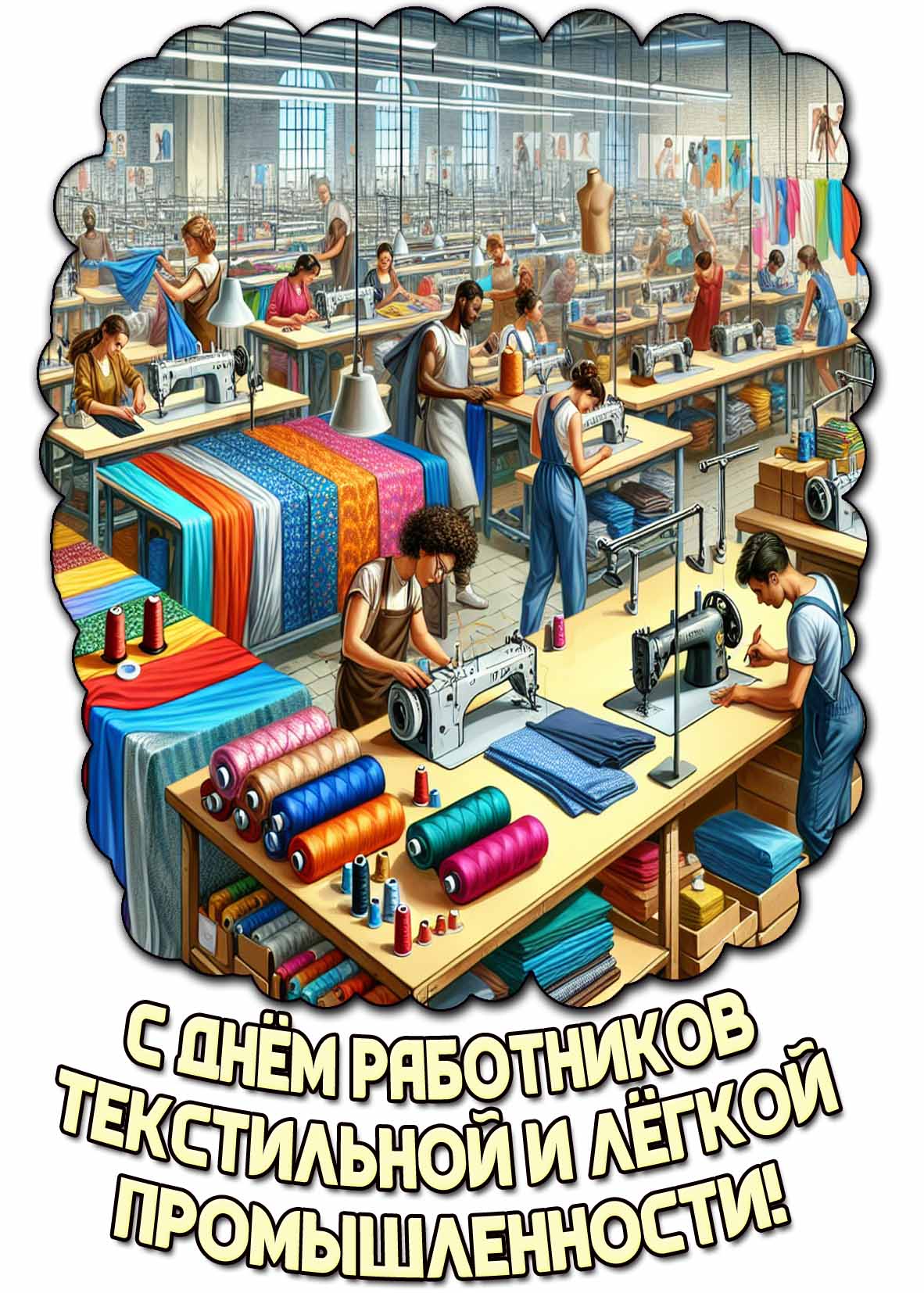Картинка с днём работников текстильной и лёгкой промышленности
