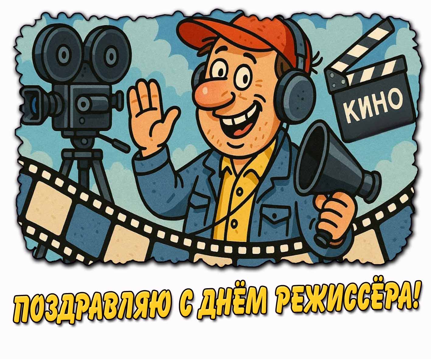 Поздравляю с днём режиссёра! - прикольная открытка