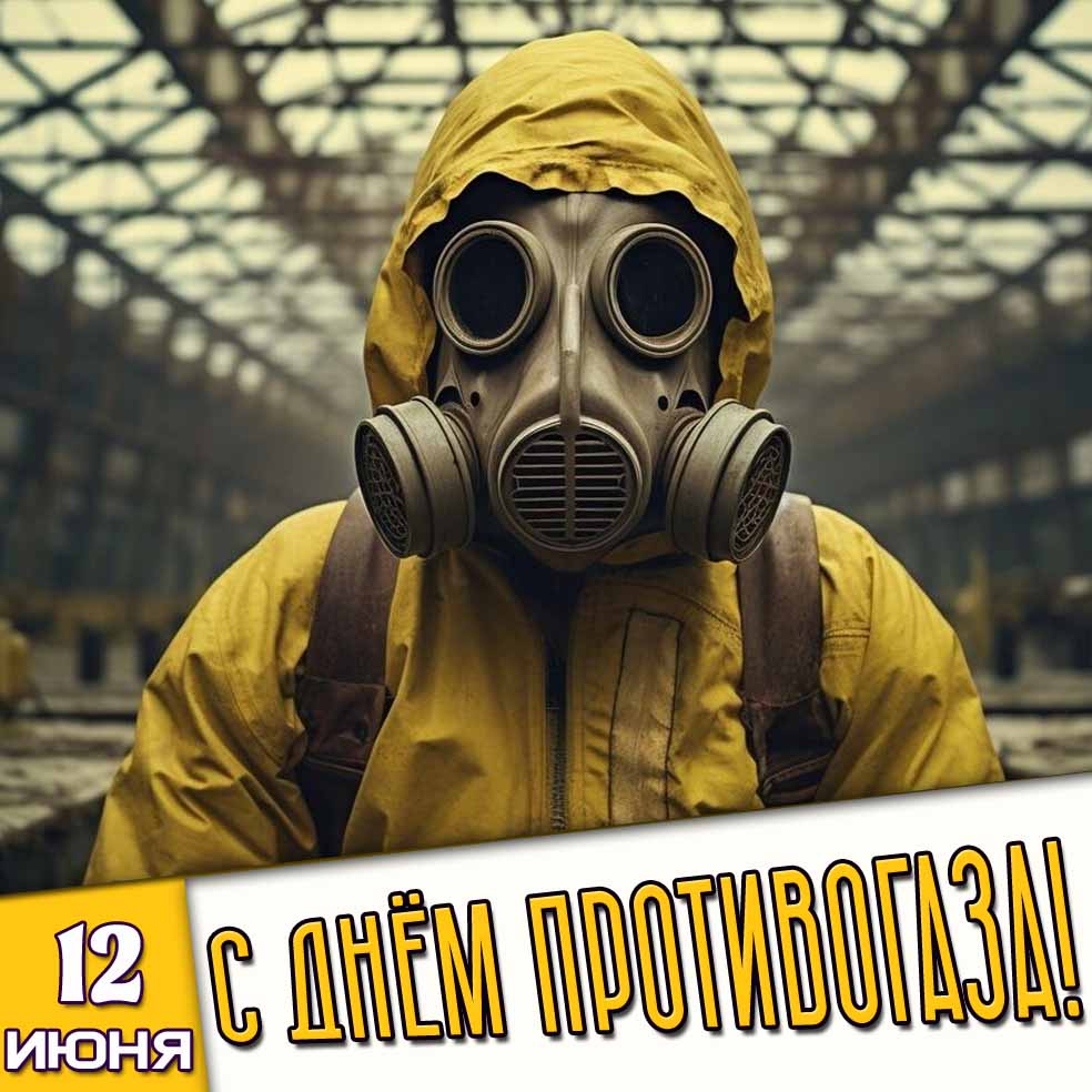 Картинка 12 июня - с днём противогаза!