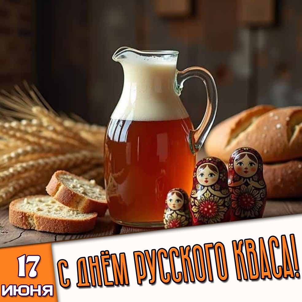 Картинка 17 июня - с днём русского кваса!