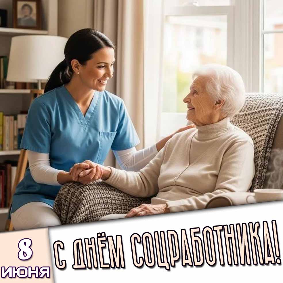 Картинка 8 июня - с днём соцработника!