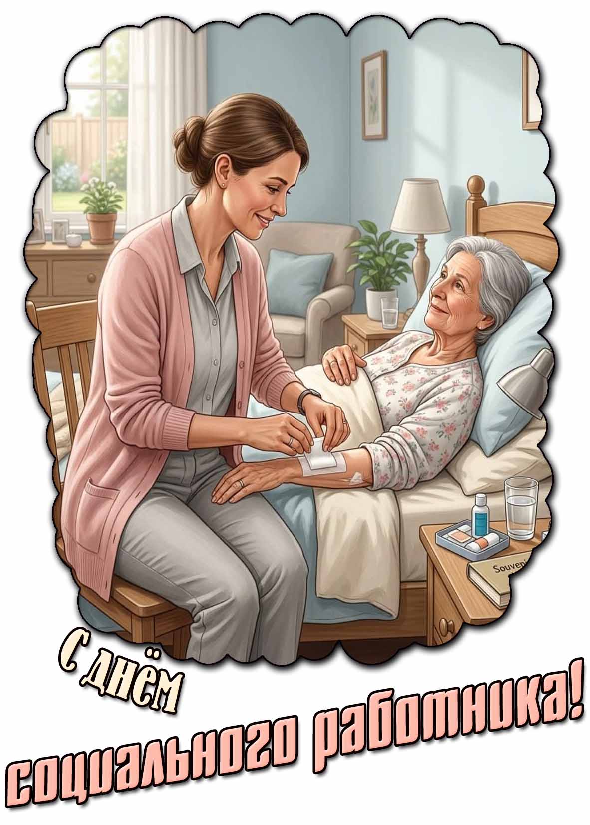 Открытка с днём социального работника