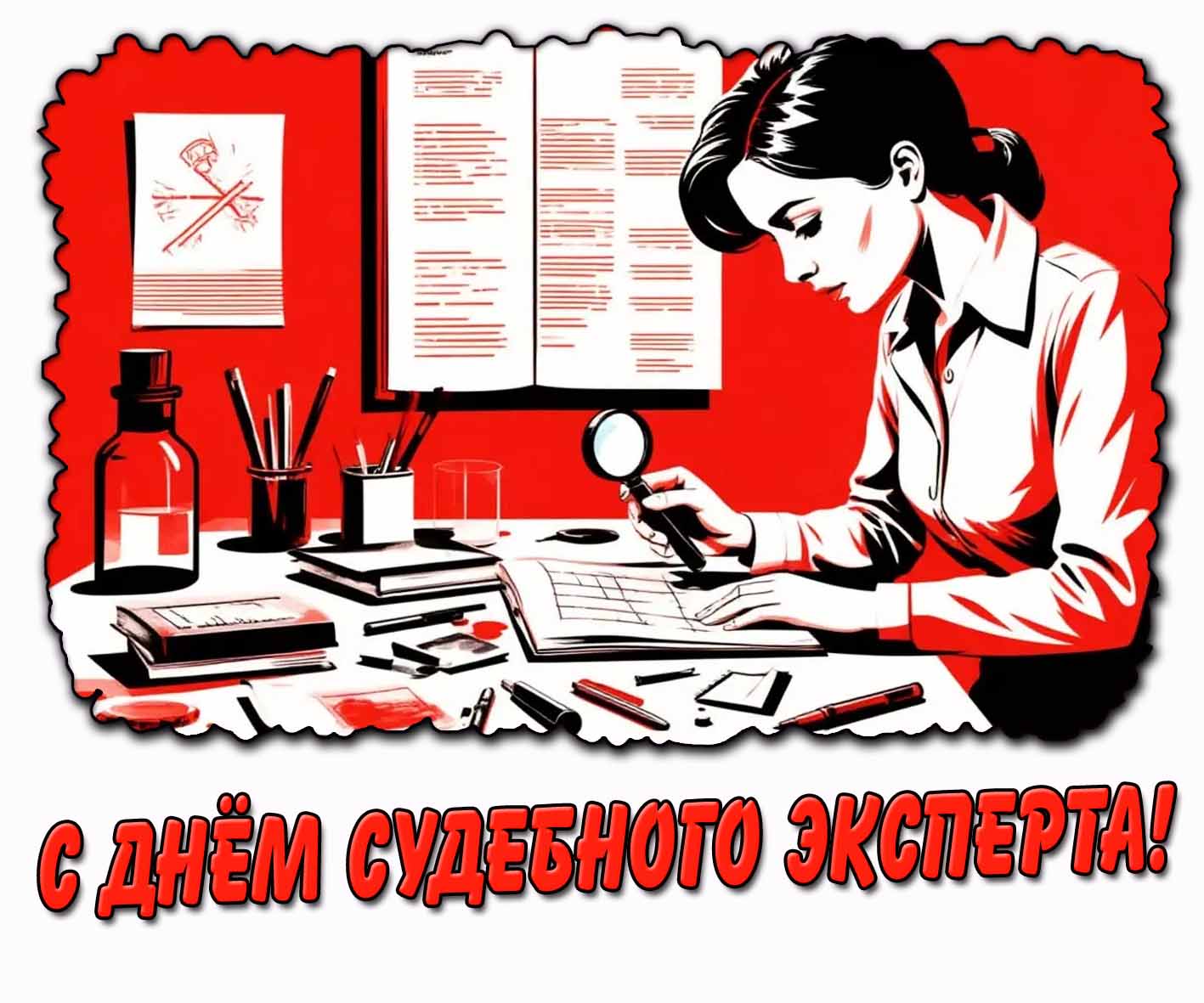 Открытка с днём судебного эксперта