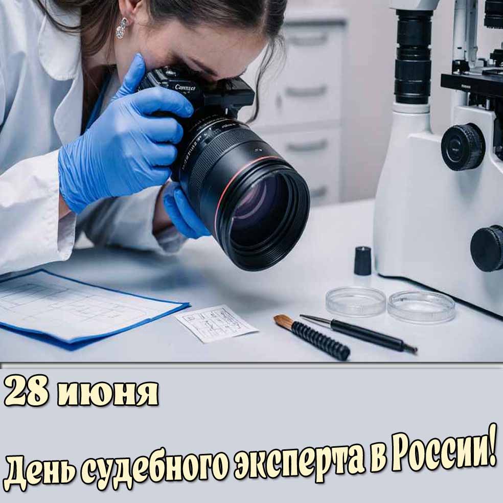 Картинка 28 июня - день судебного эксперта в России!