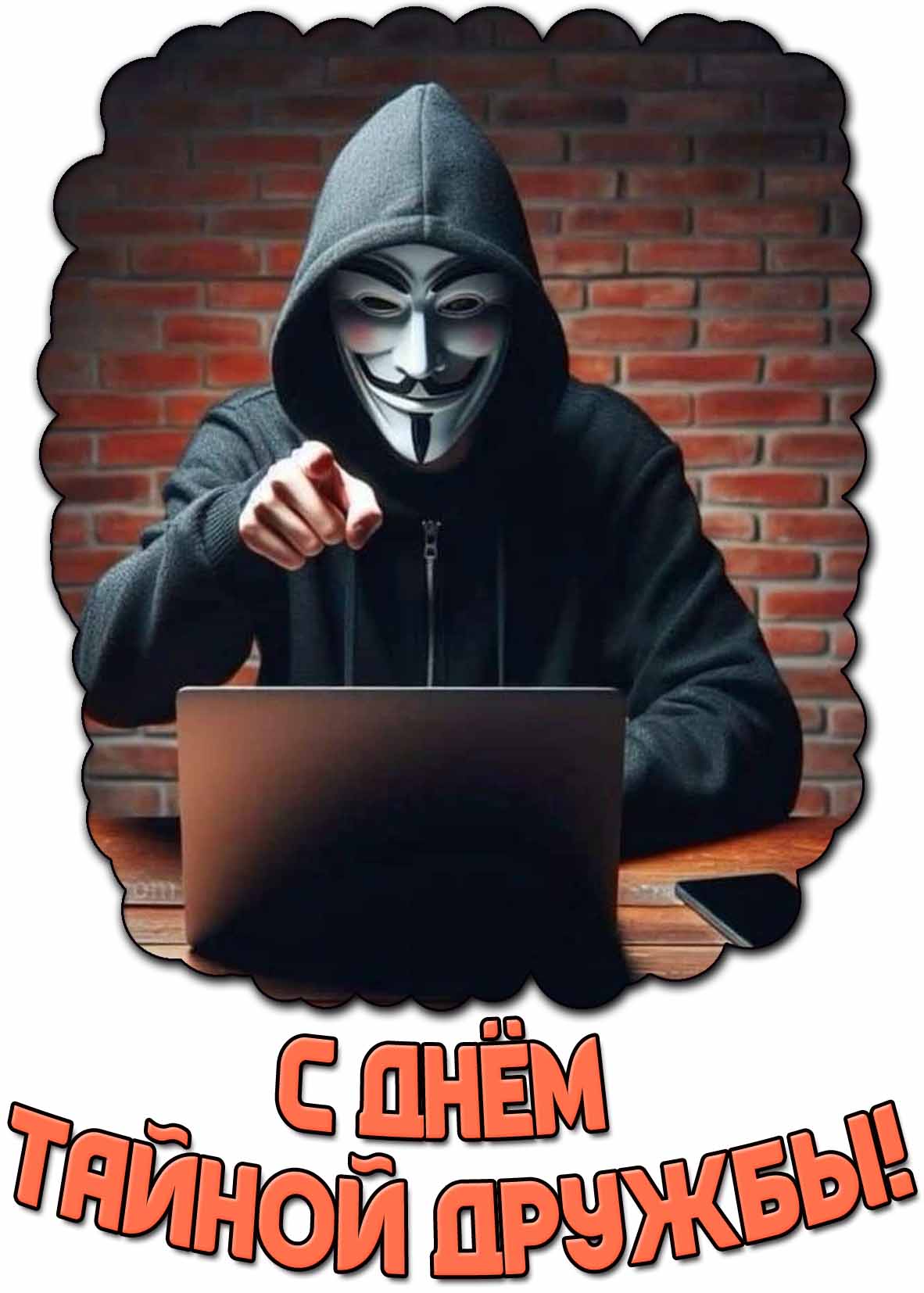 Открытка с днём тайной дружбы