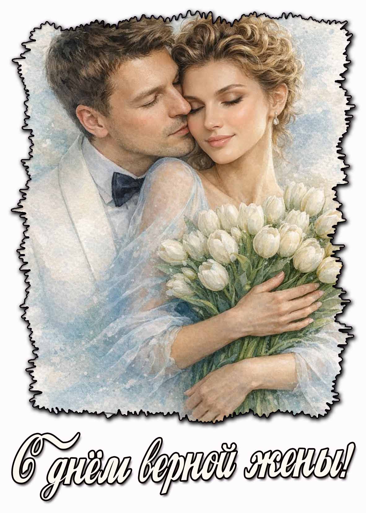 Открытка с днём верной жены