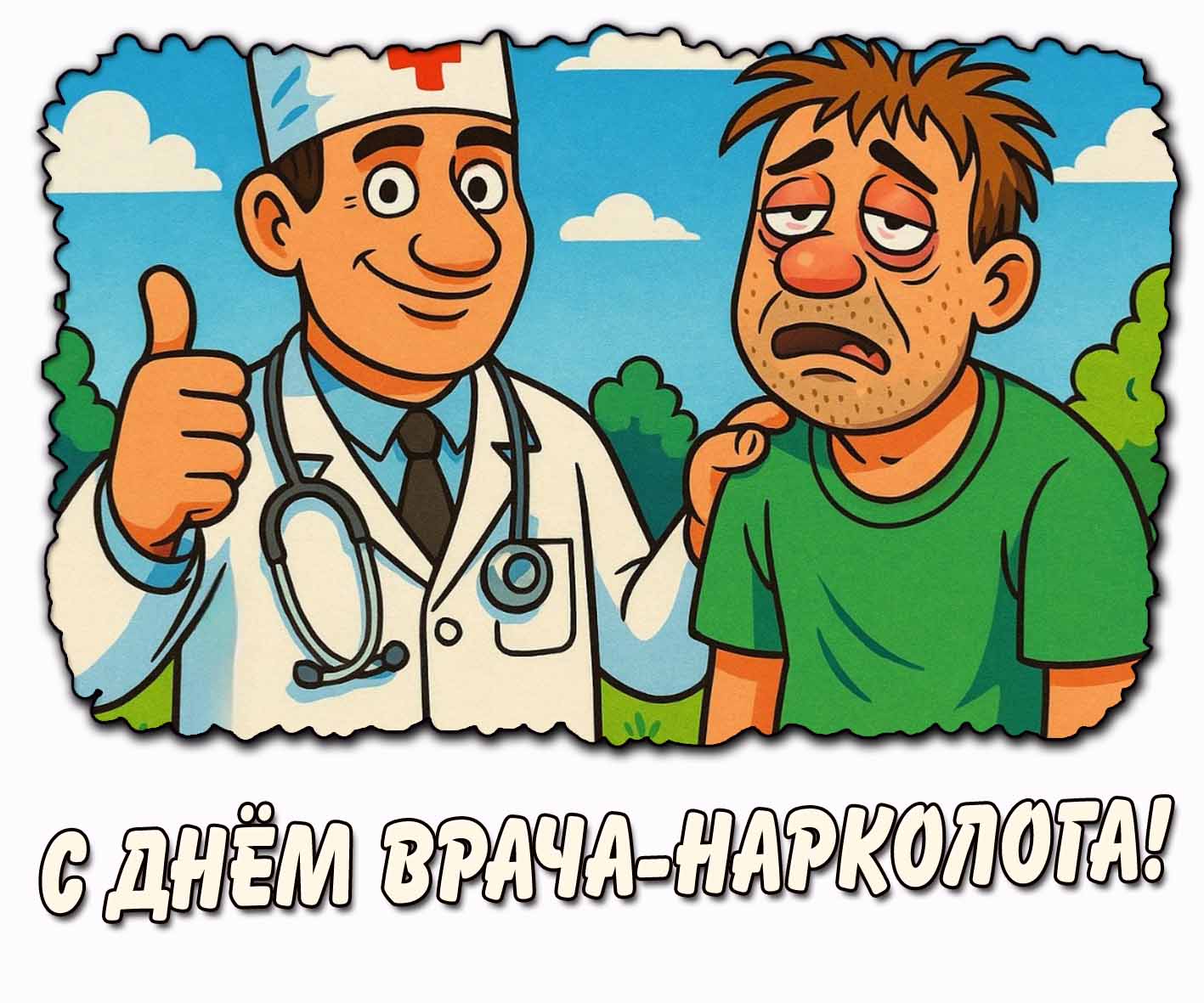 Прикольная картинка с днём врача-нарколога