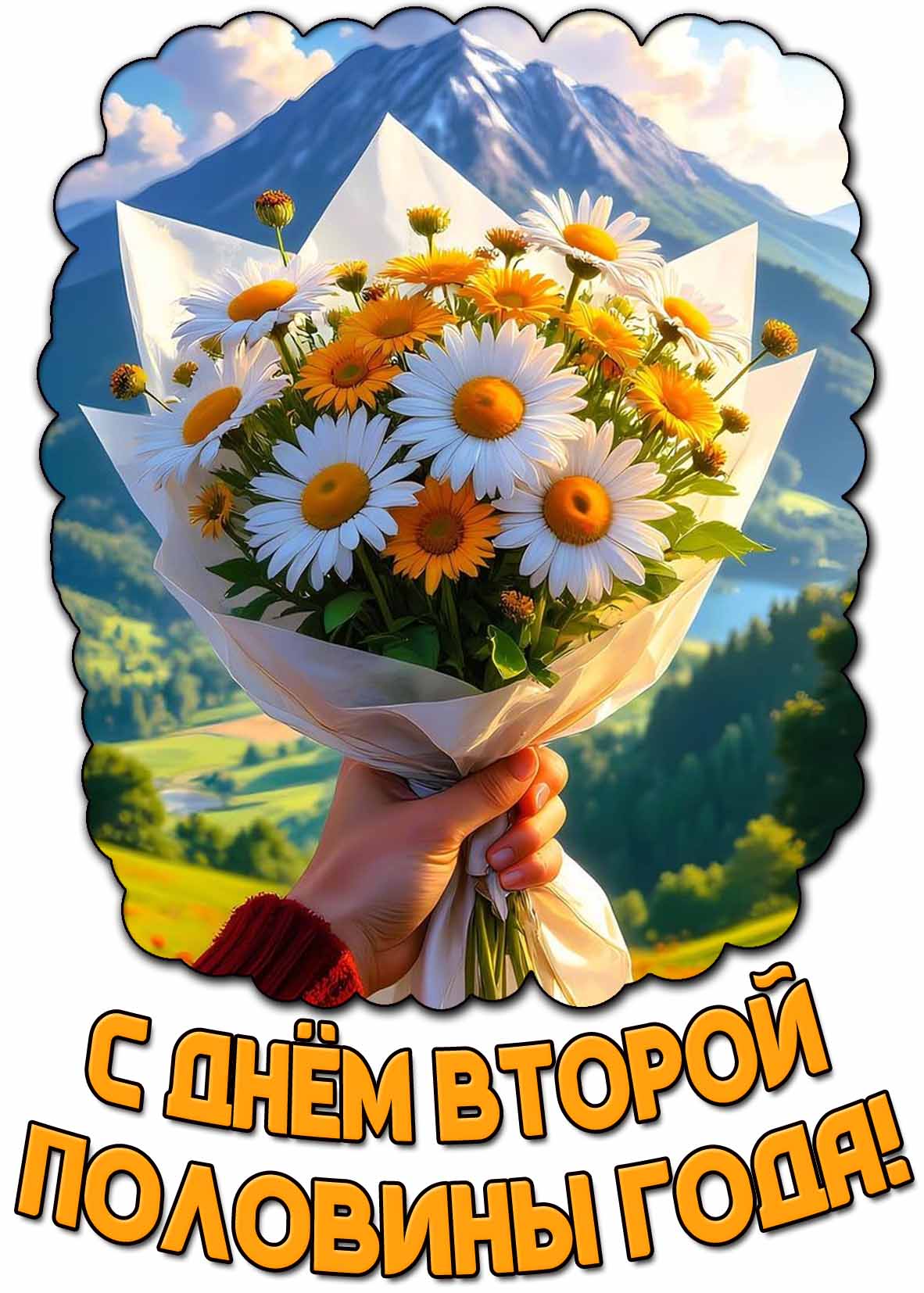 Картинка с днём второй половины года