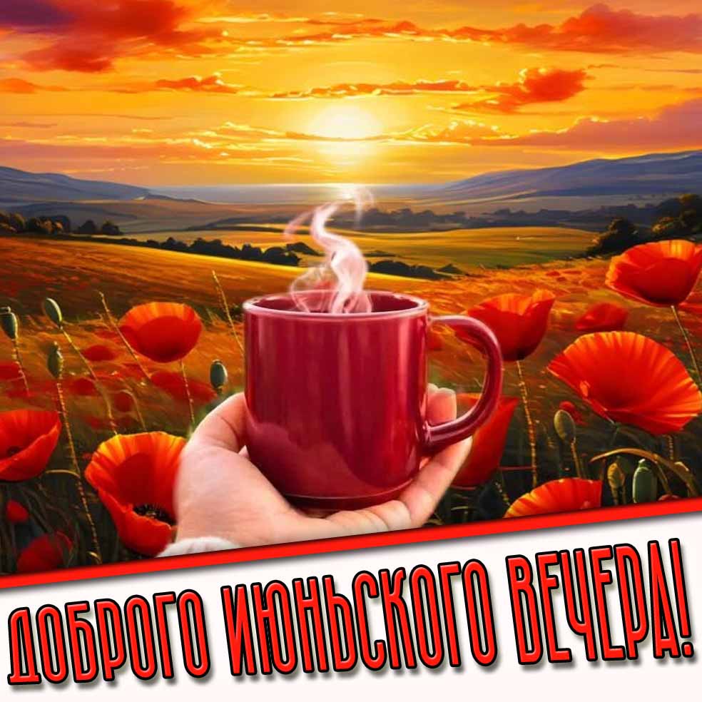 Картинка доброго июньского вечера