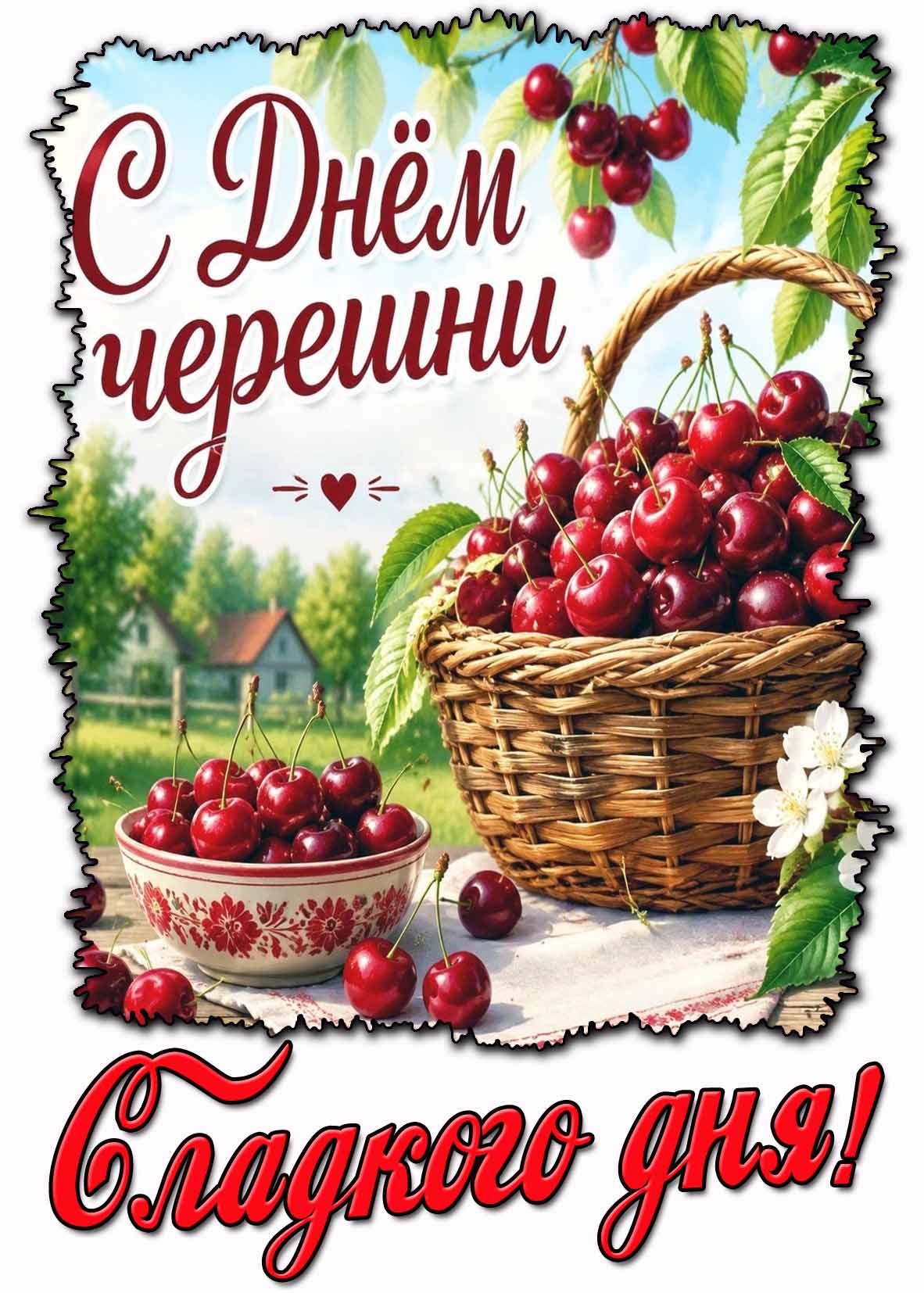 Картинка "С днём черешни! Сладкого дня!"