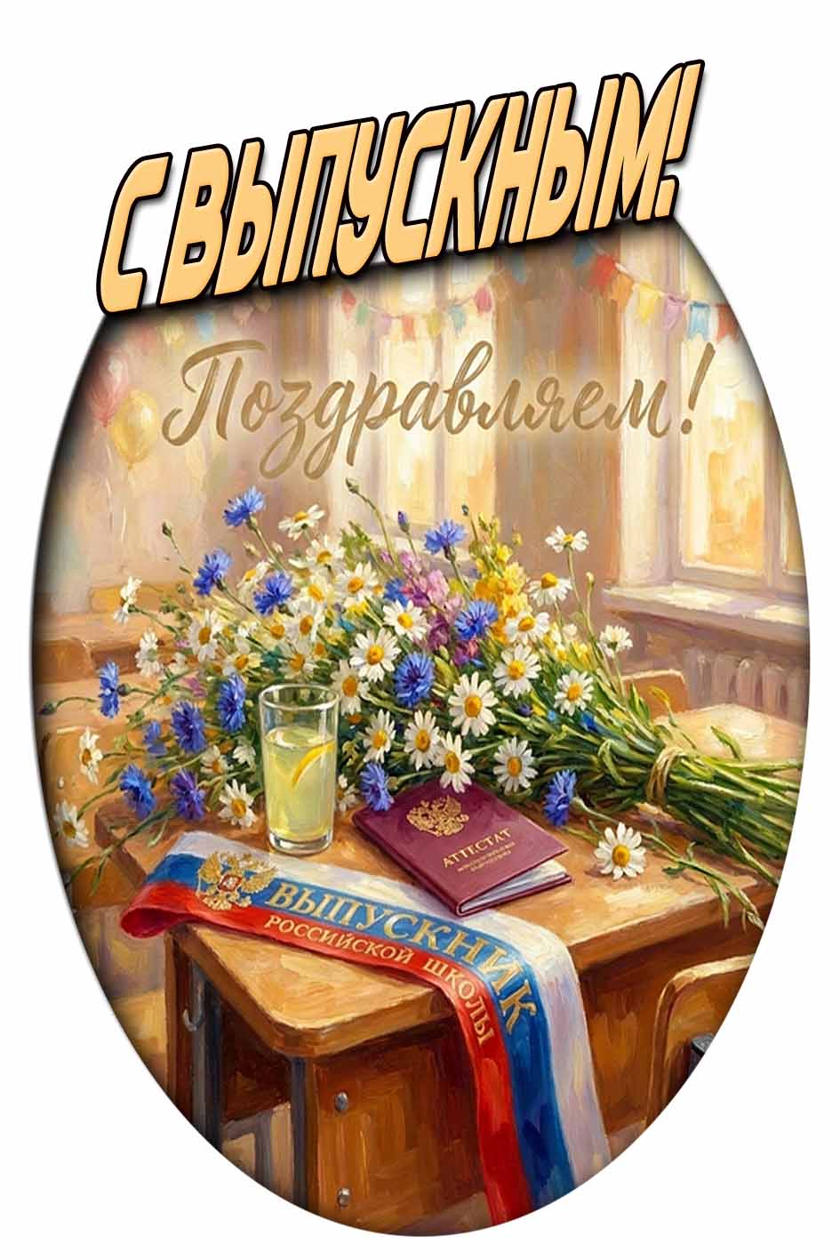 Картинка "С Выпускным! Поздравляем!"