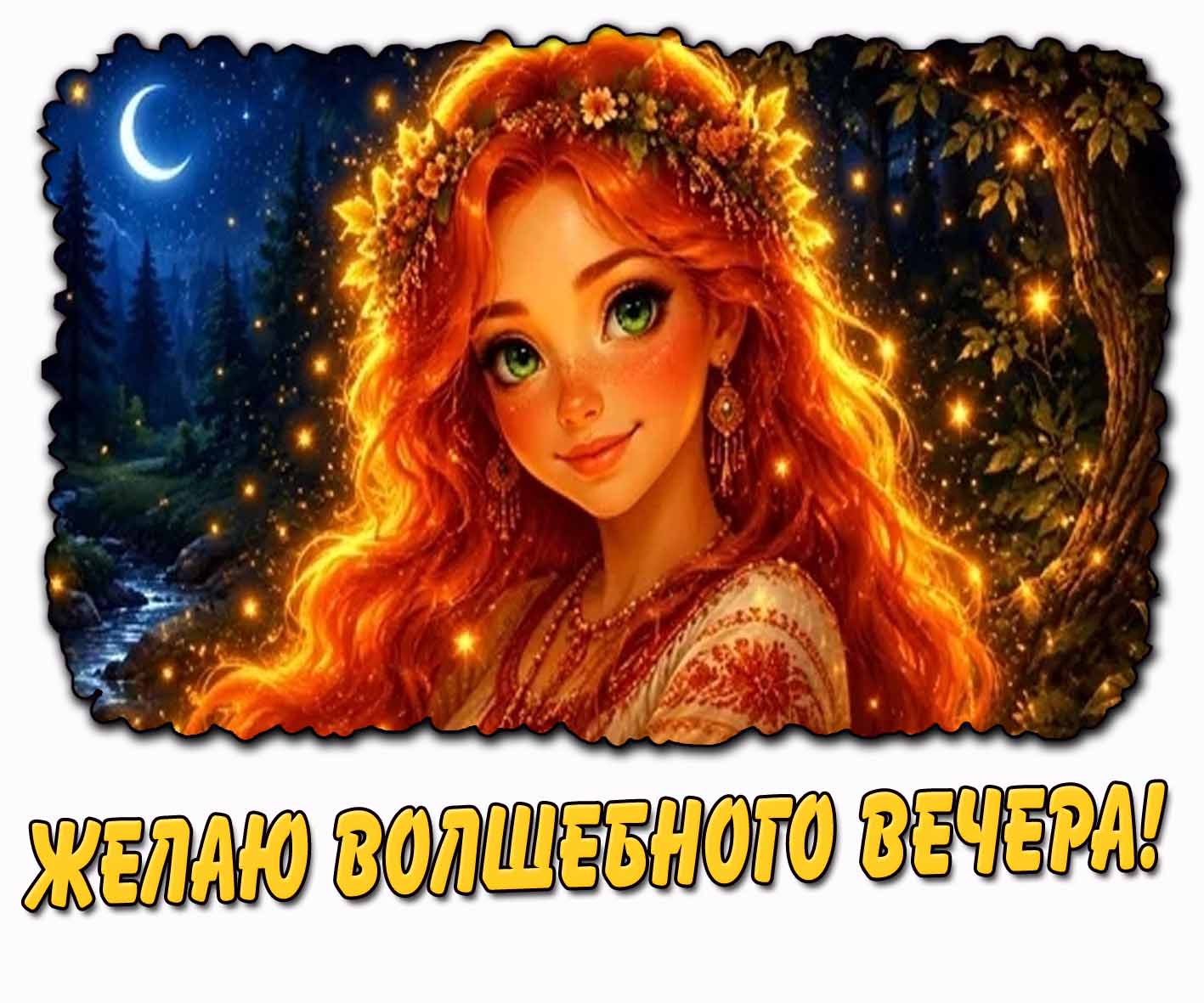 Картинка "Желаю волшебного вечера!"