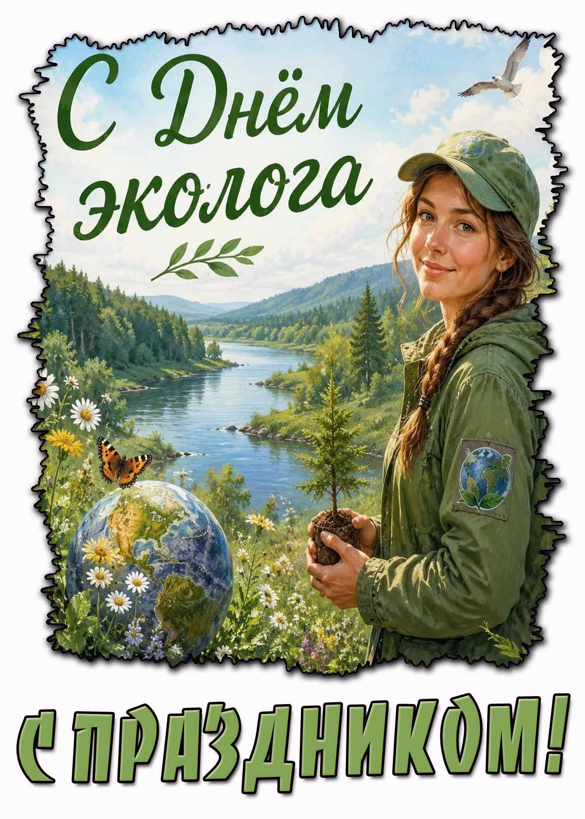 Красивая картинка "С днём эколога! С праздником!"