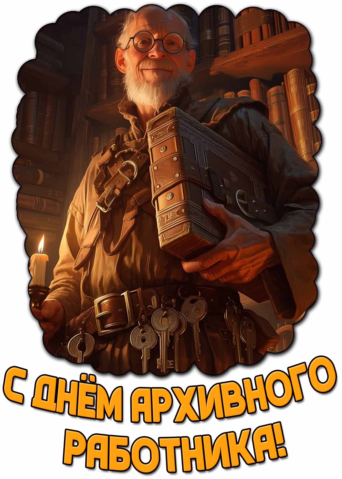 Открытка с днём архивного работника