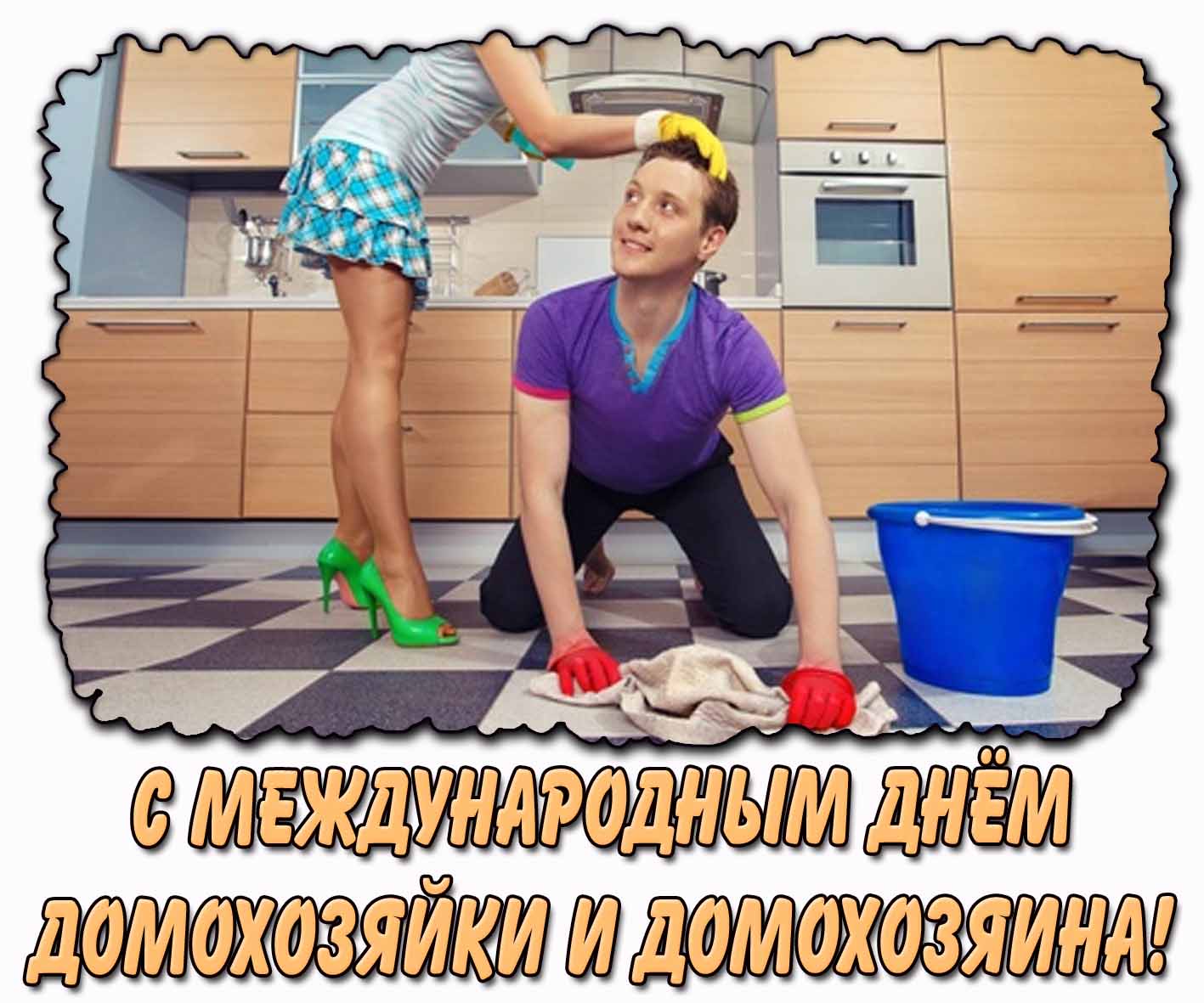 Смешная картинка с Международным днём домохозяйки и домохозяина