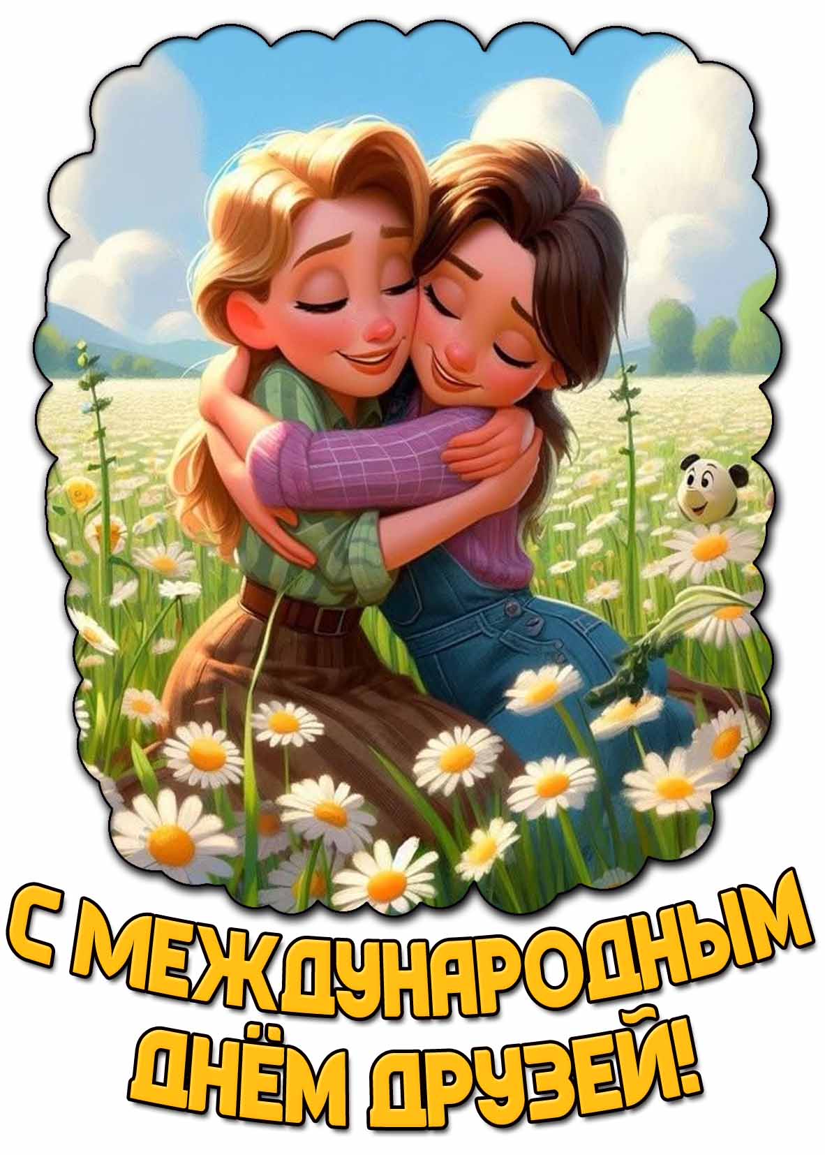 Открытка с Международным днём друзей