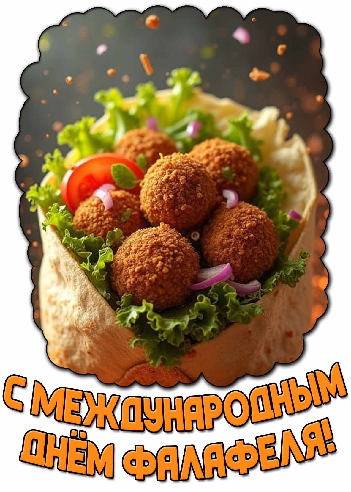 Картинка с Международным днём фалафеля