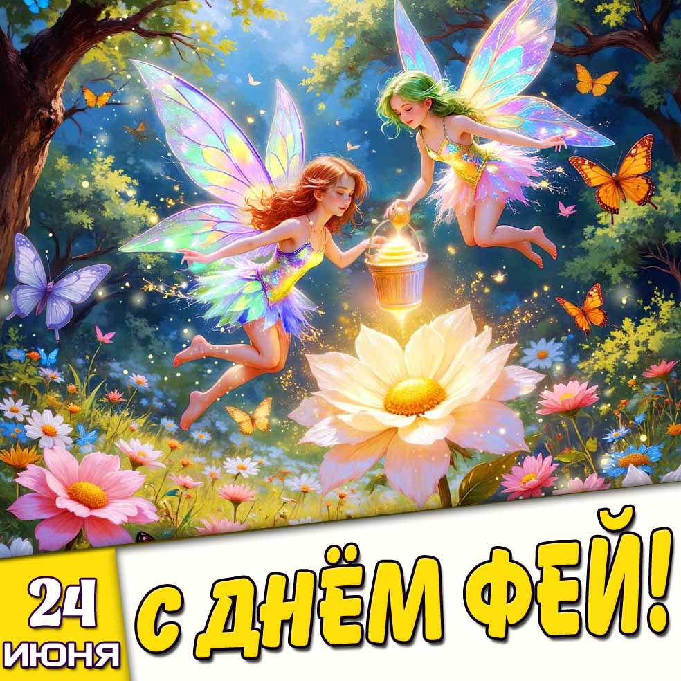 Картинка 24 июня - с днём фей!