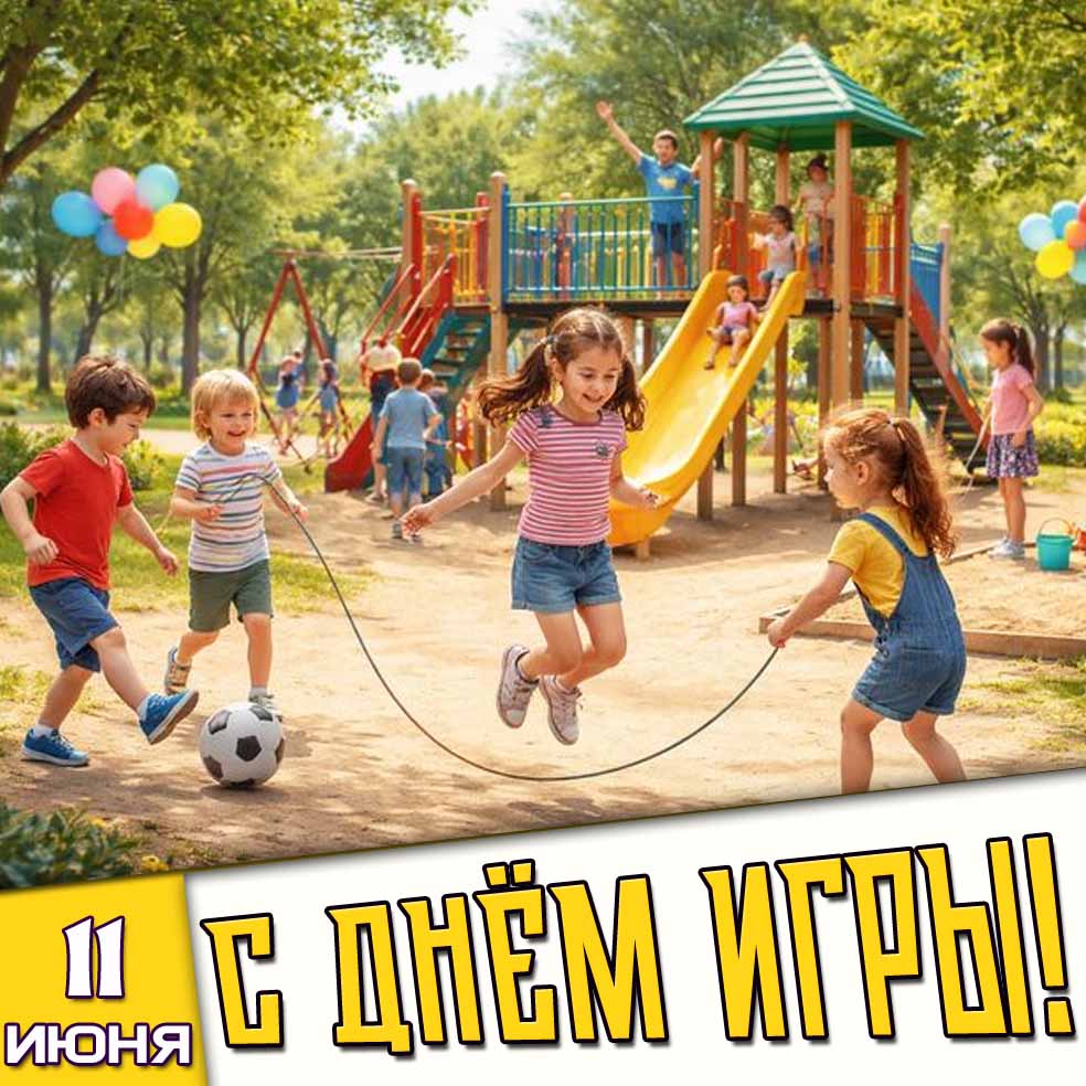 Картинка 11 июня - с днём игры!