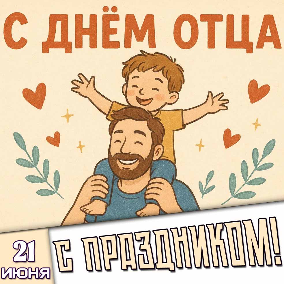 Картинка 21 июня - с днём отца! С праздником!