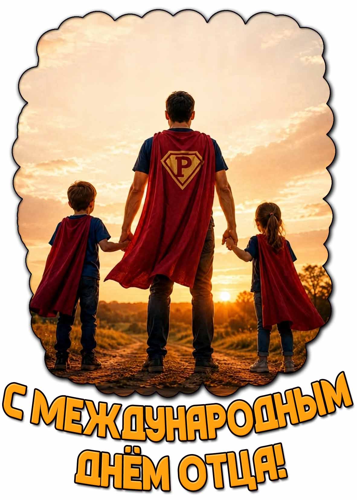 Открытка с Международным днём отца
